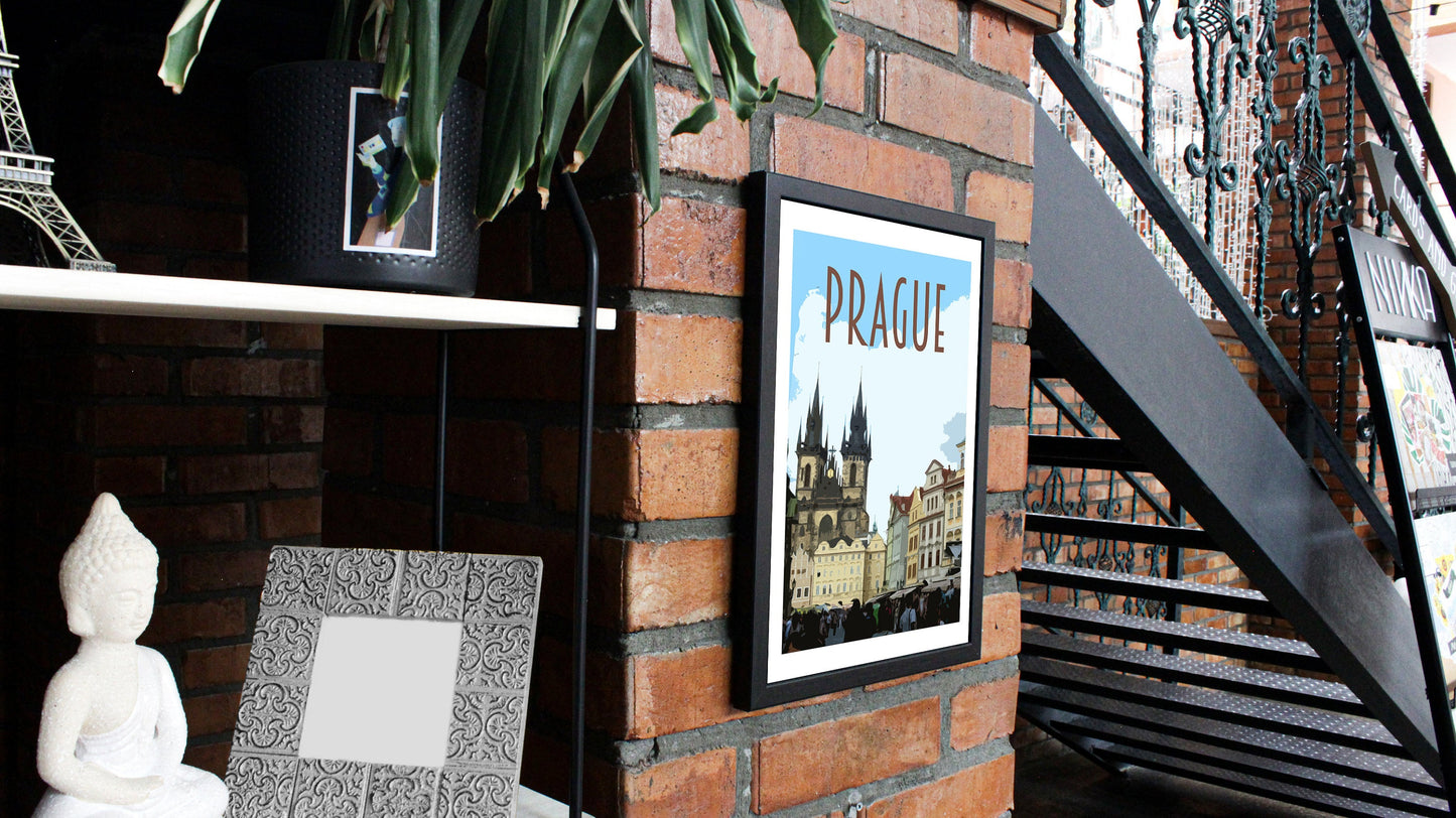 Prague Travel Poster