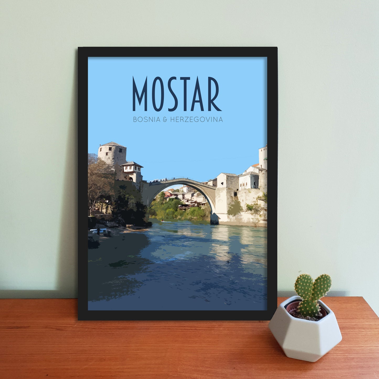 Mostar Travel Poster