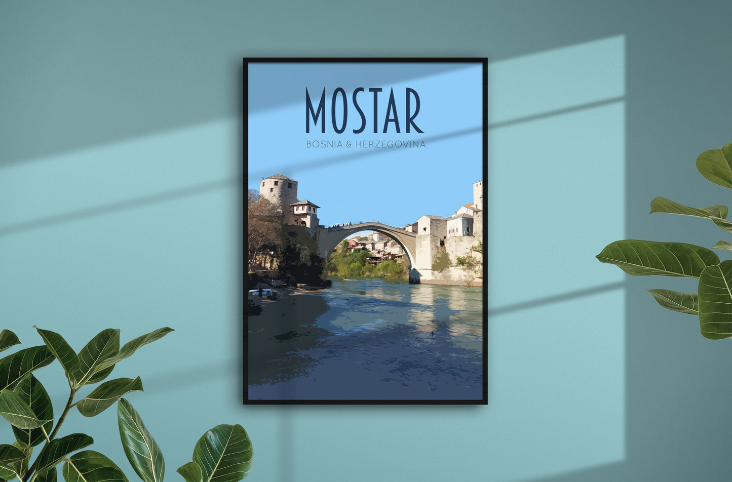 Mostar Travel Poster