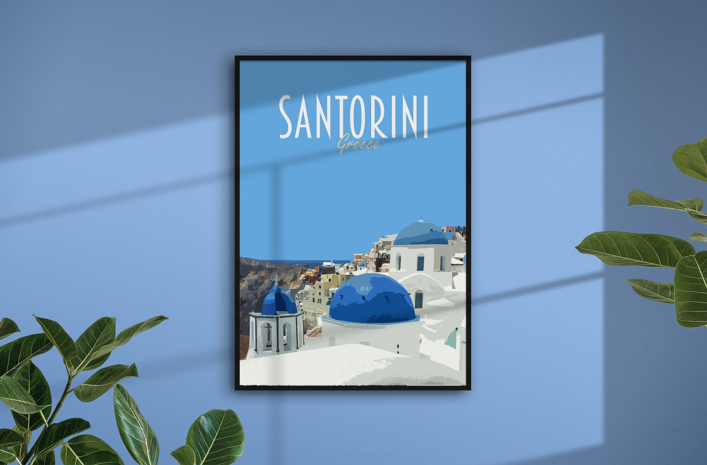 Santorini Travel Poster