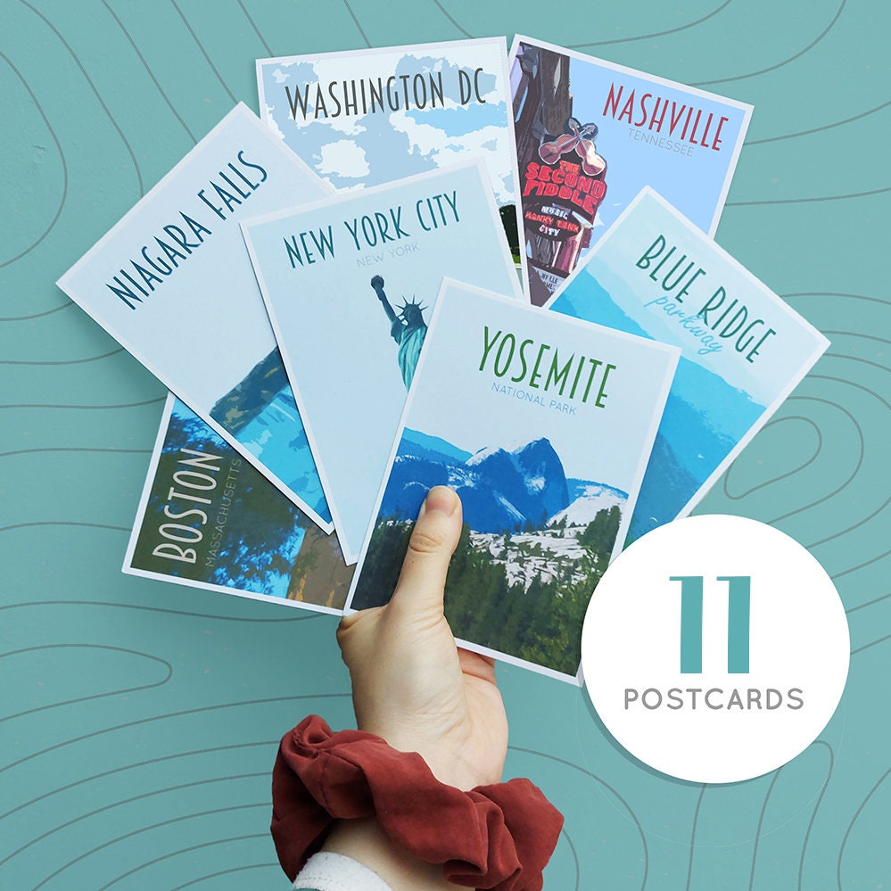 USA Postcard Pack