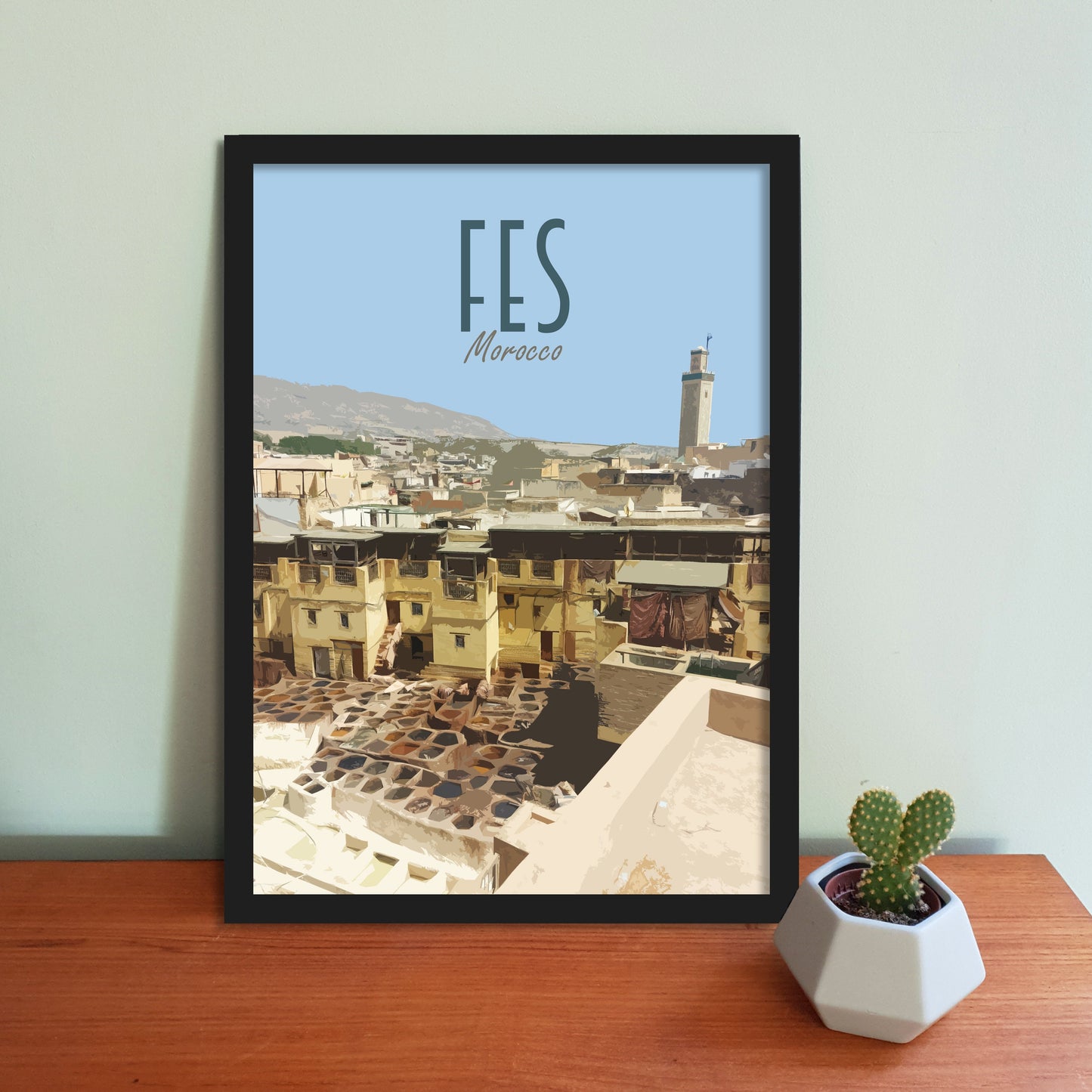 Fes Travel Poster