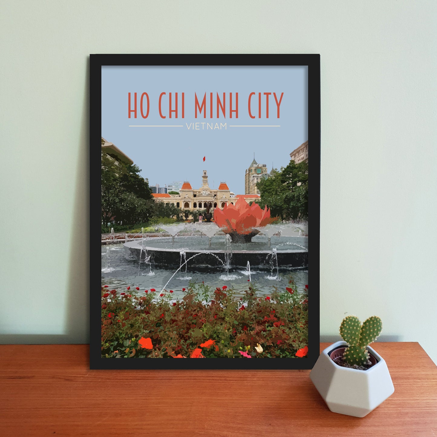 Ho Chi Minh City Travel Poster