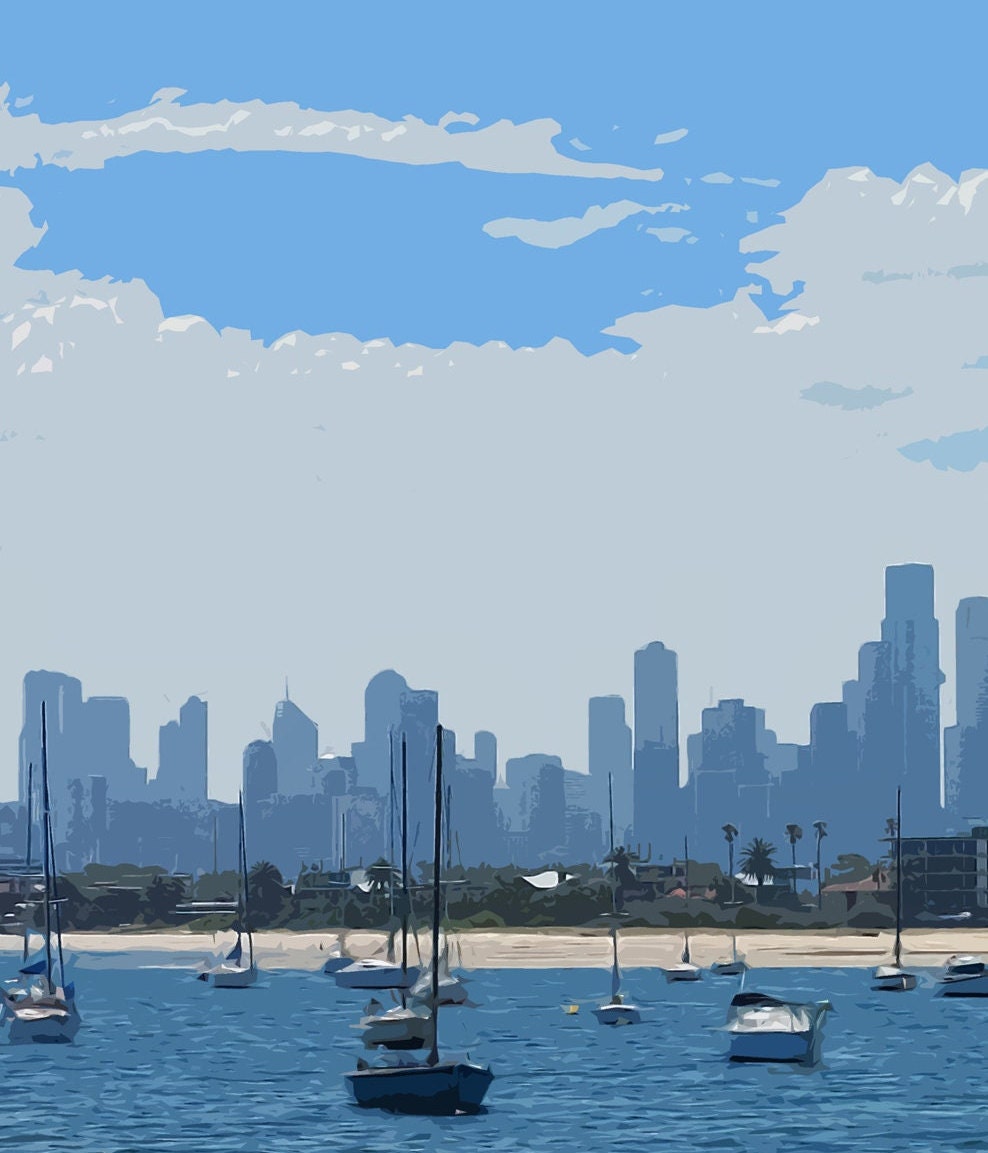 Melbourne Travel Poster