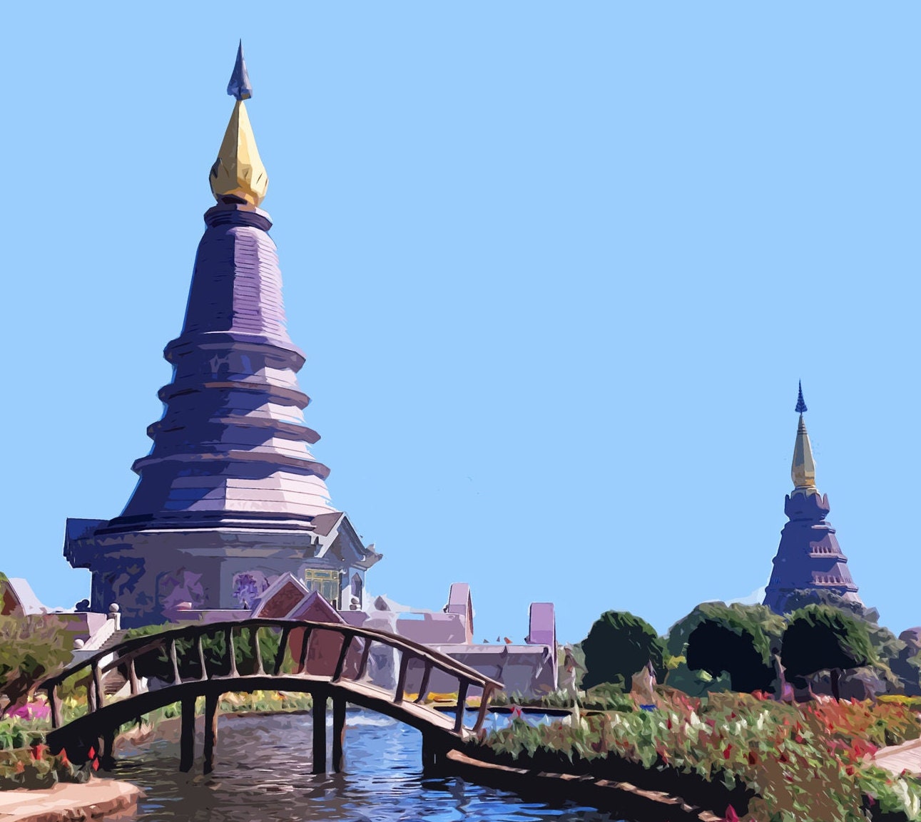 Chiang Mai Travel Poster