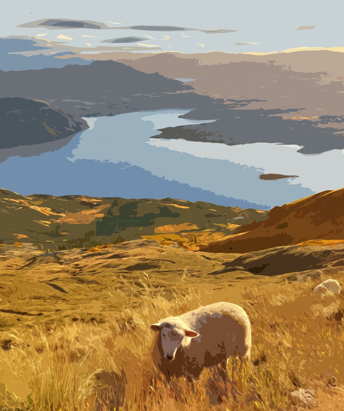 Roy's Peak Travel Poster