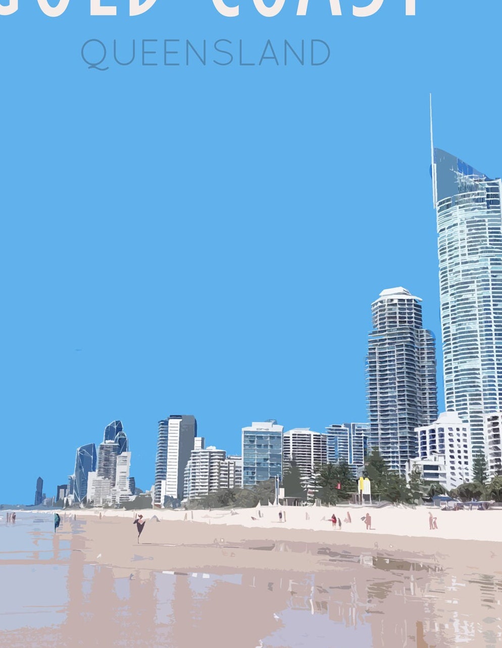 Gold Coast Travel Poster