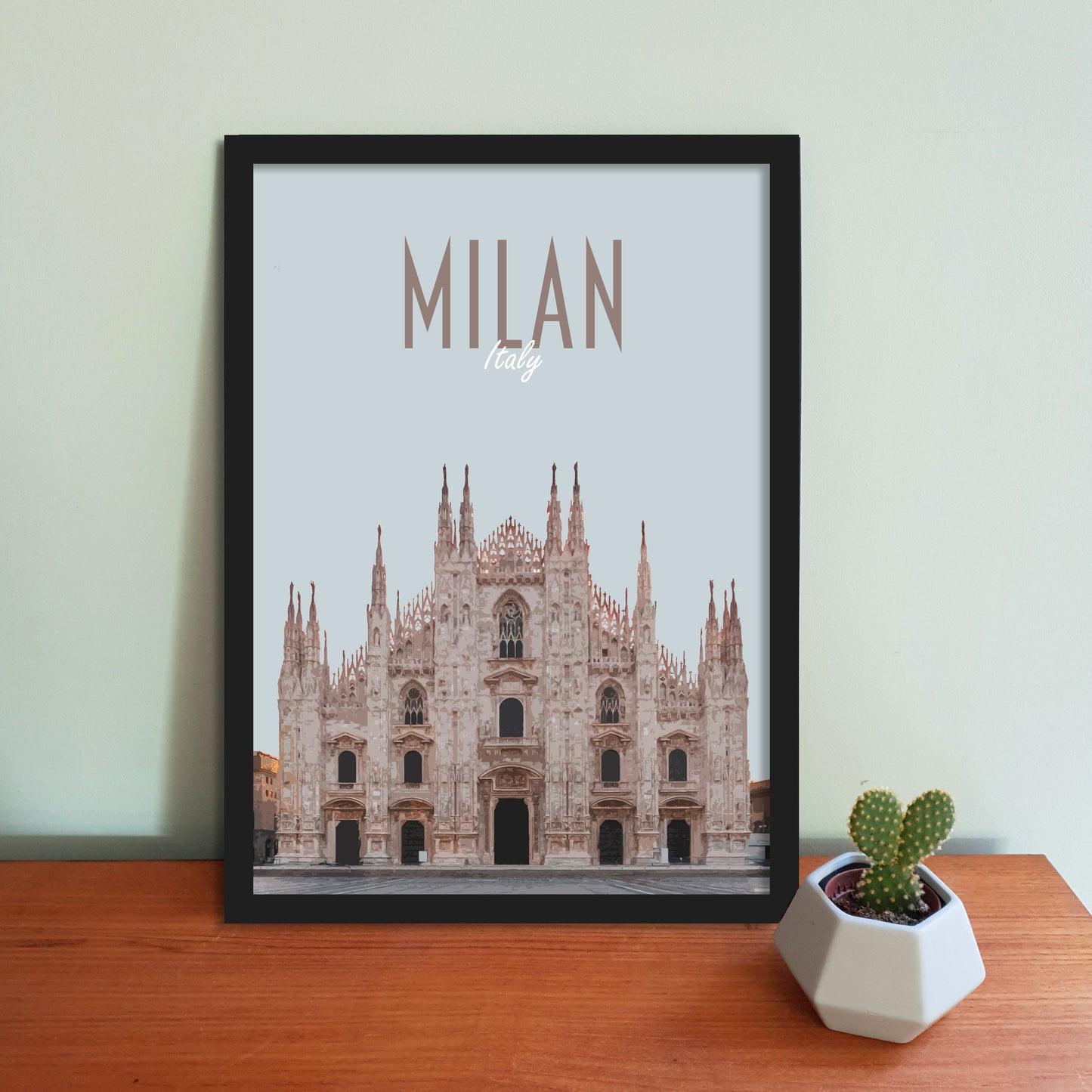 Milan Travel Poster