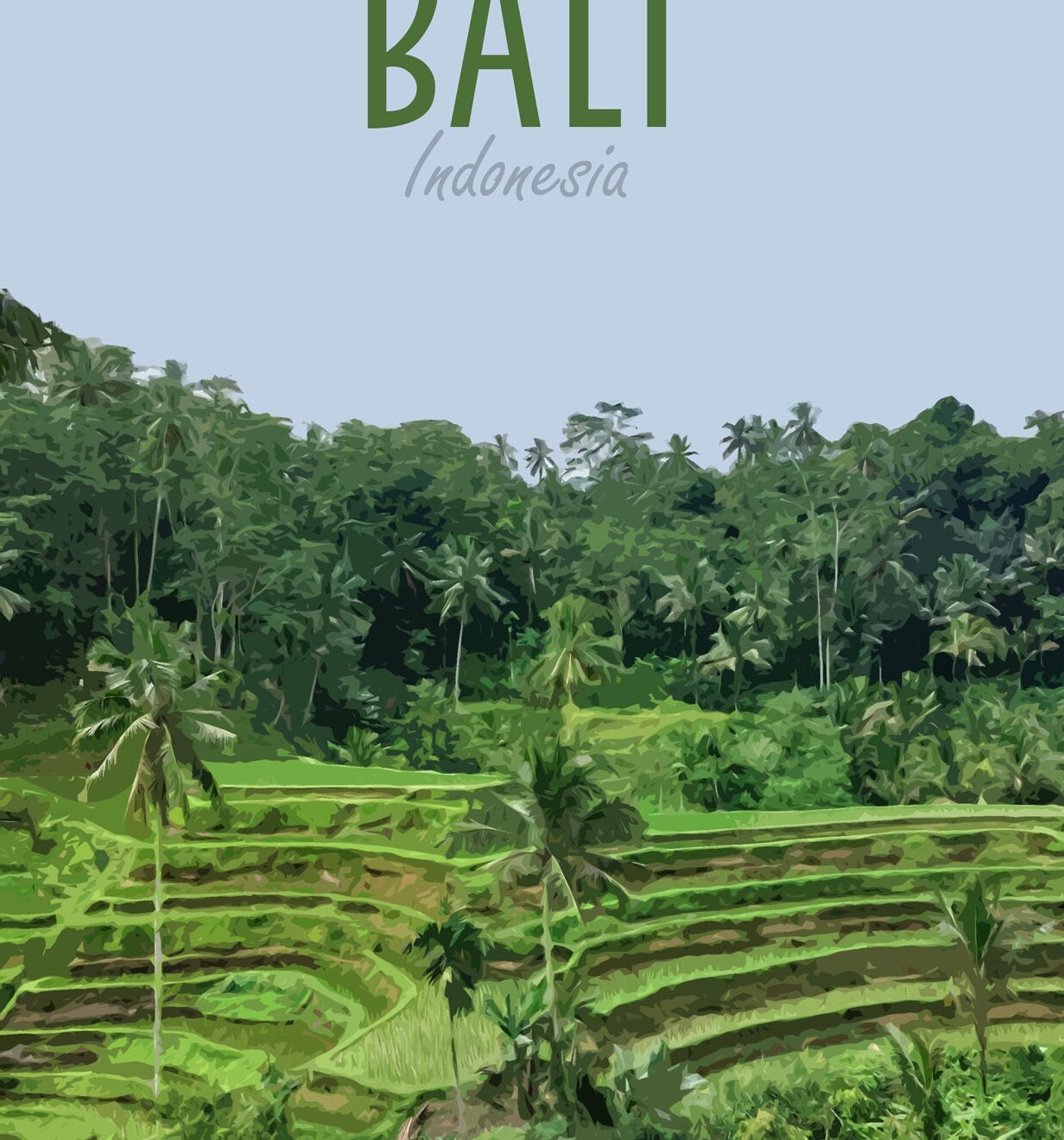 Bali Travel Poster