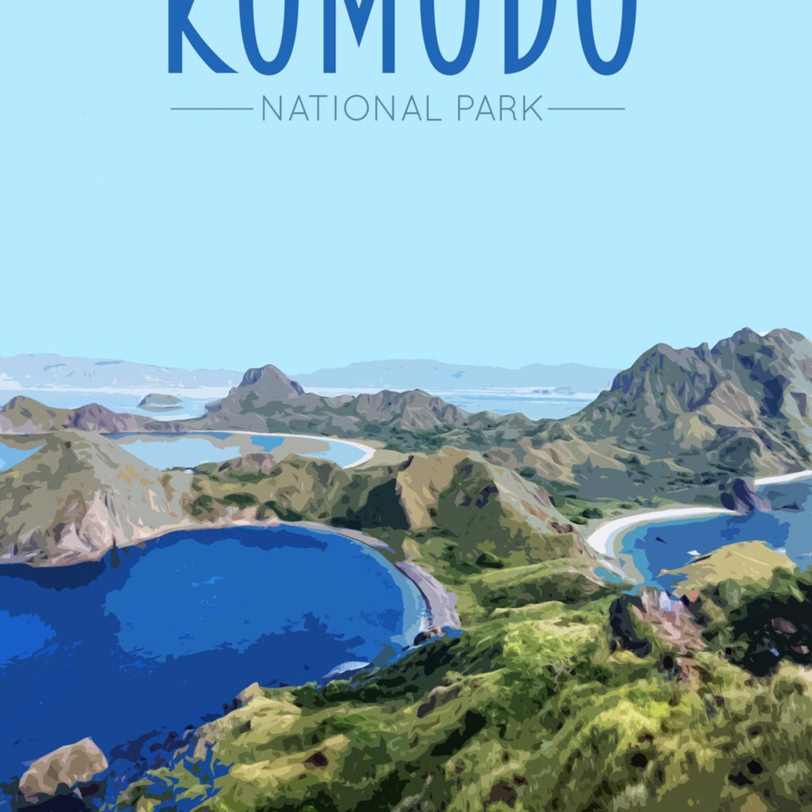 Komodo Travel Poster