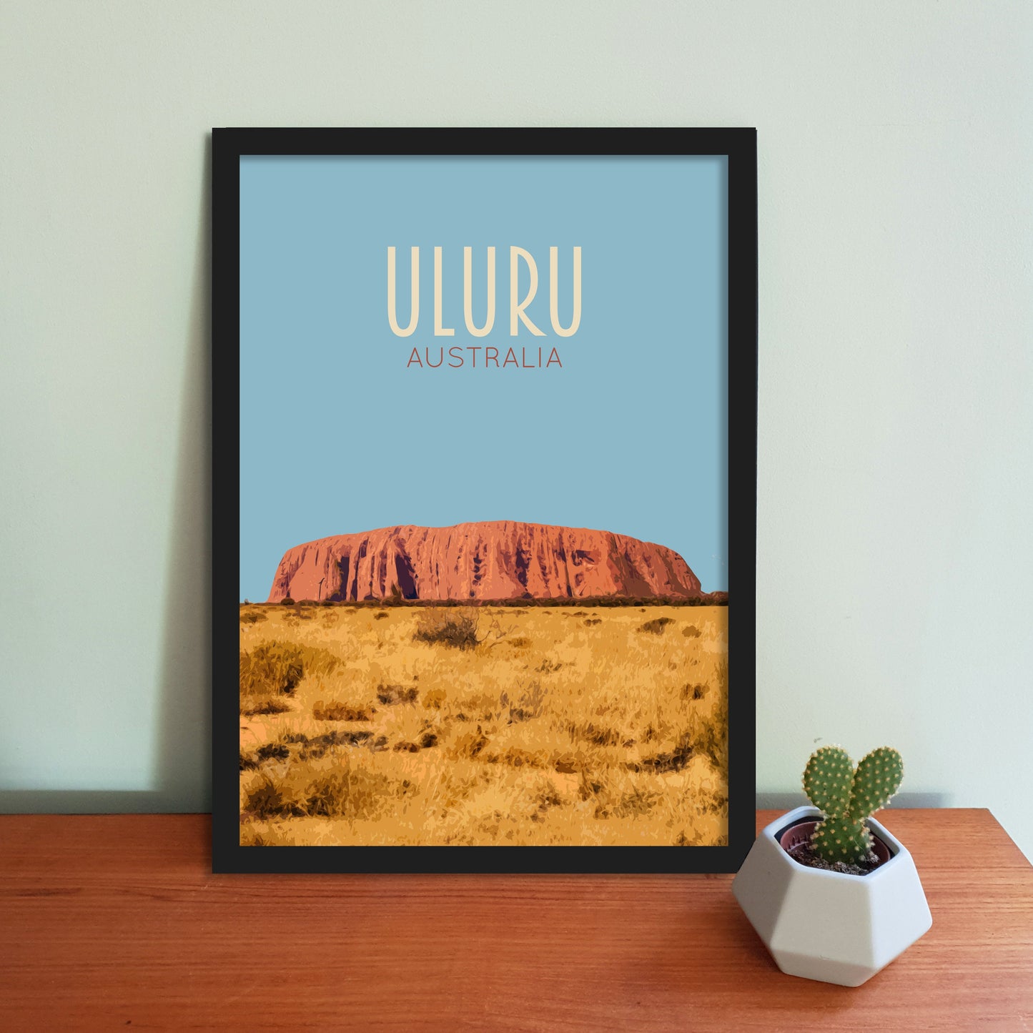 Uluru Travel Poster