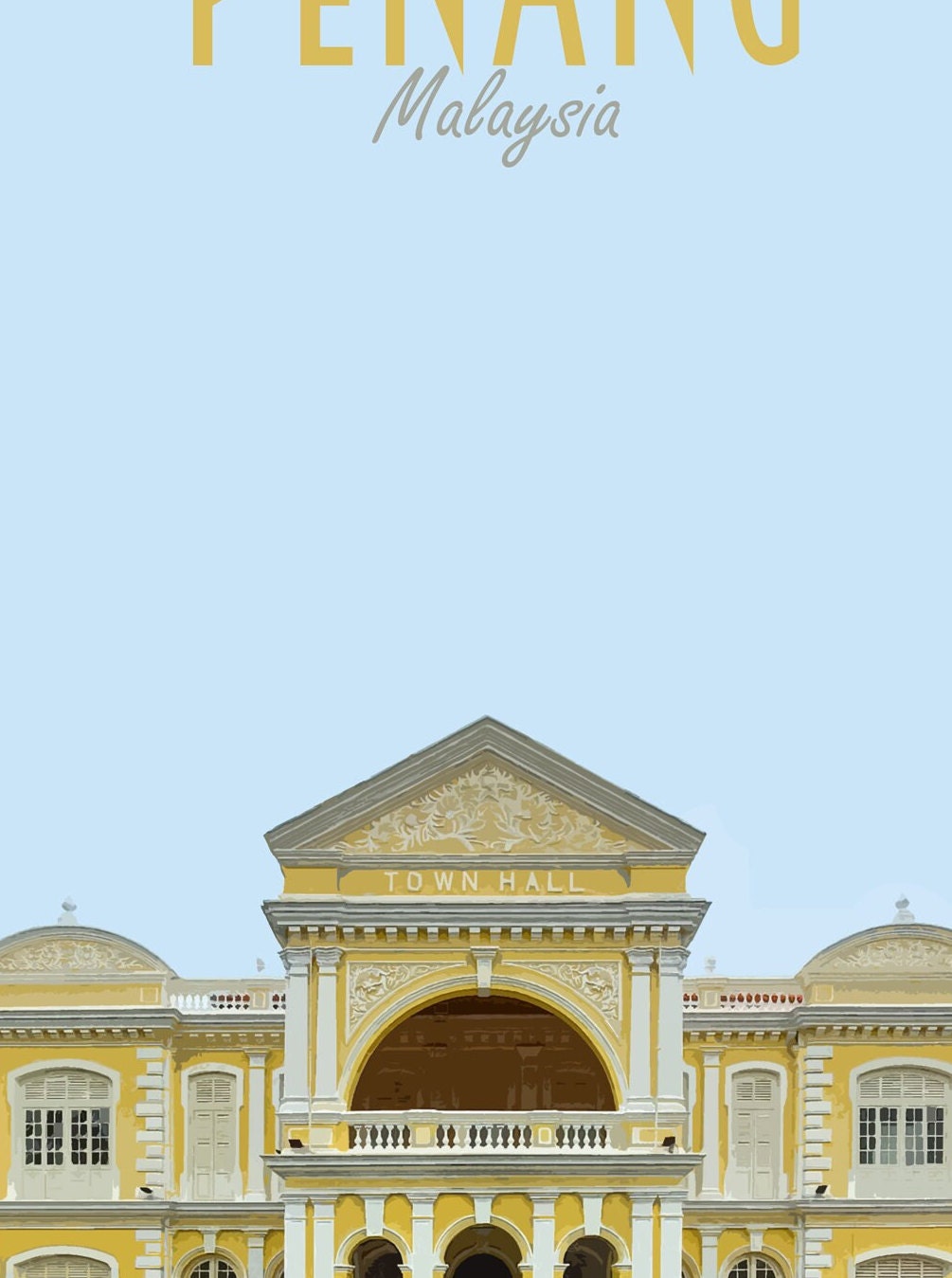 Penang Travel Poster