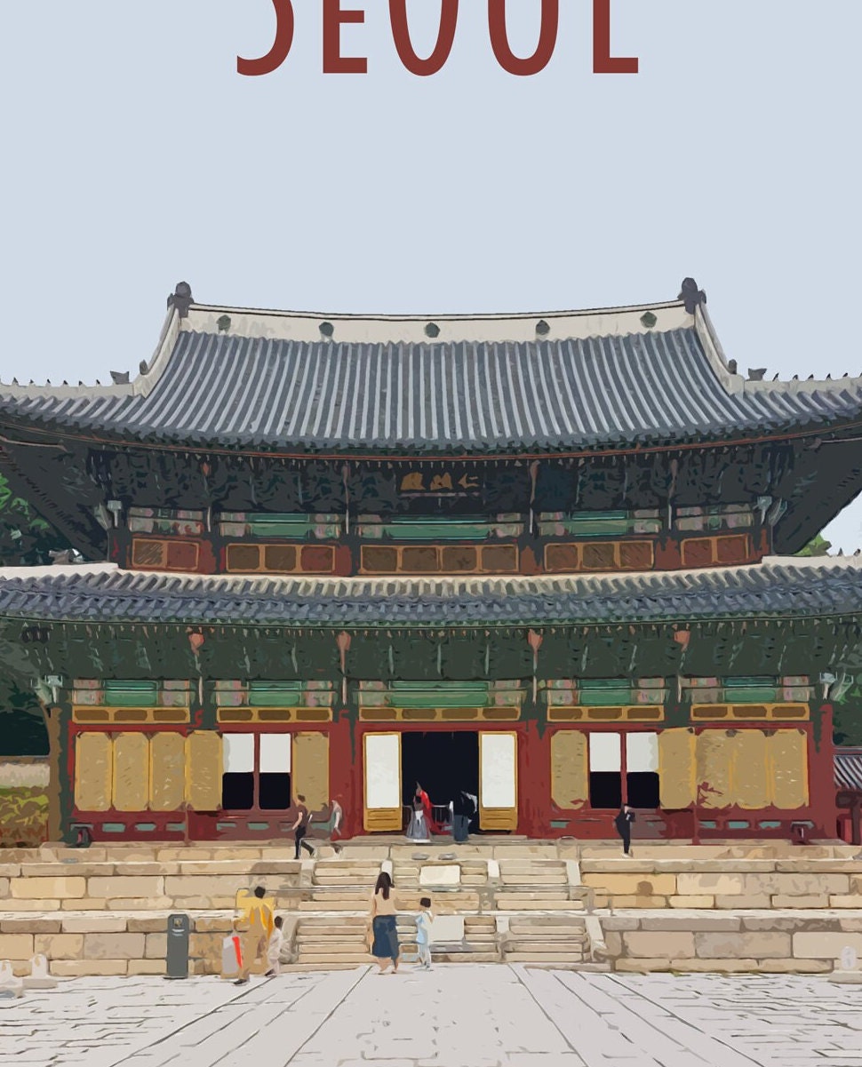 Seoul Travel Poster