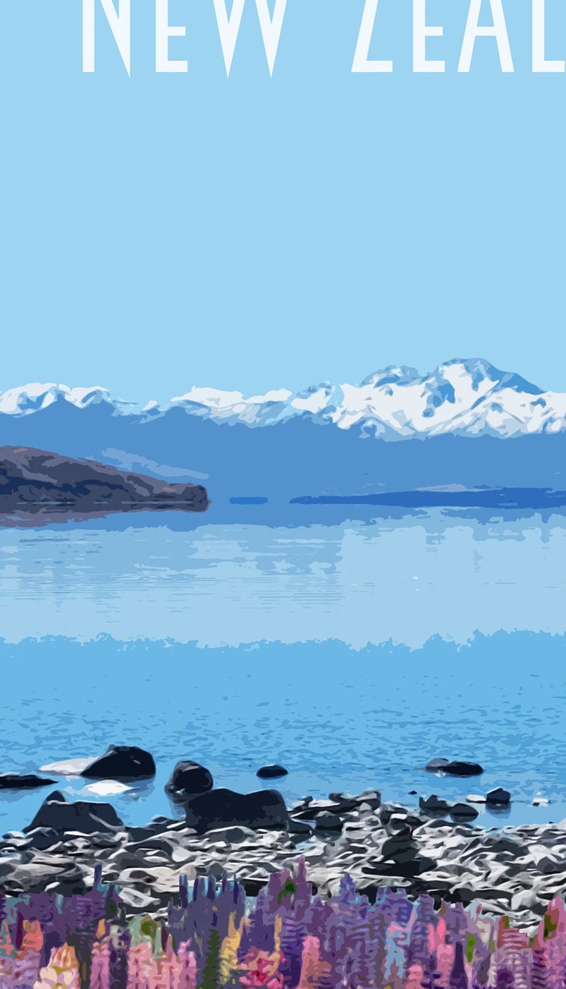 New Zealand Travel Poster