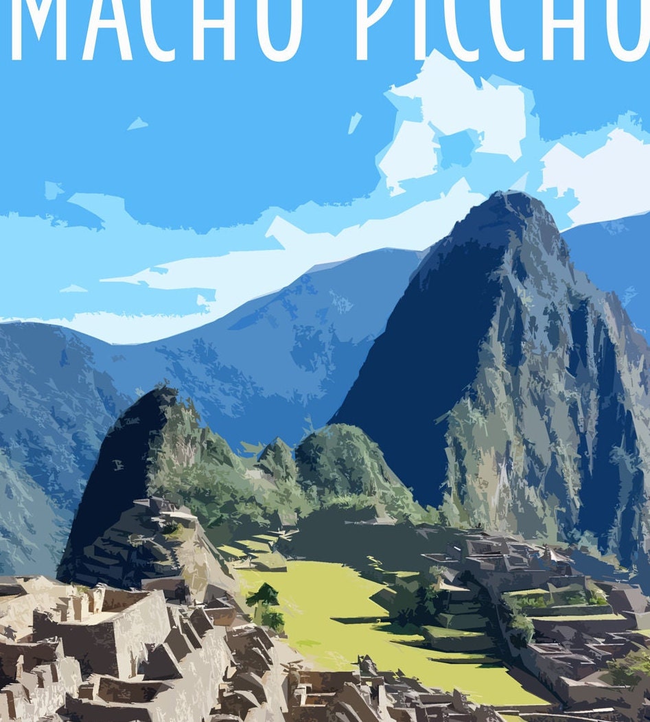 Machu Picchu Travel Poster