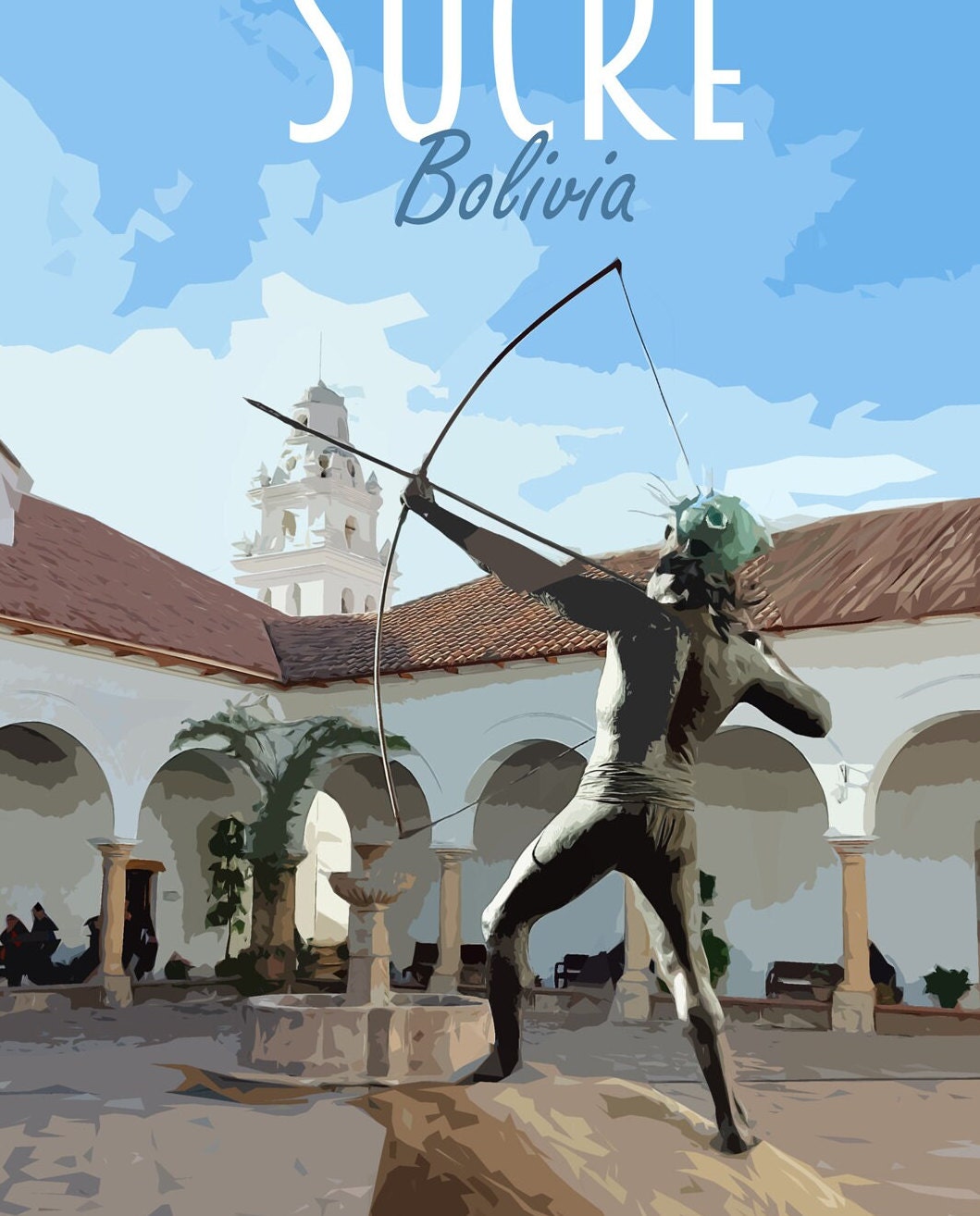 Sucre Travel Poster