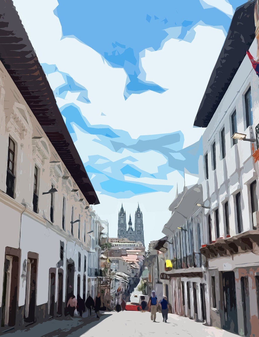 Quito Travel Poster
