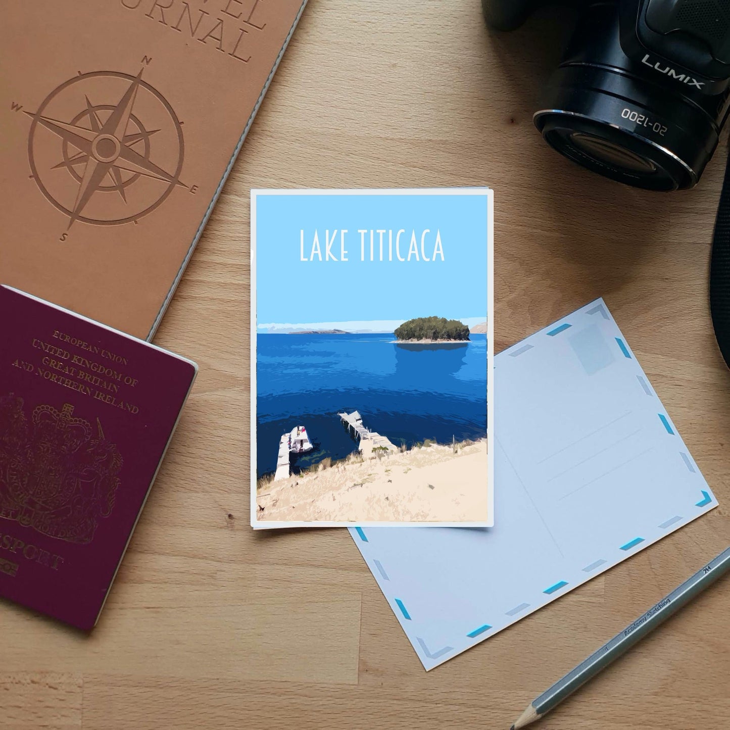 Lake Titicaca Travel Poster