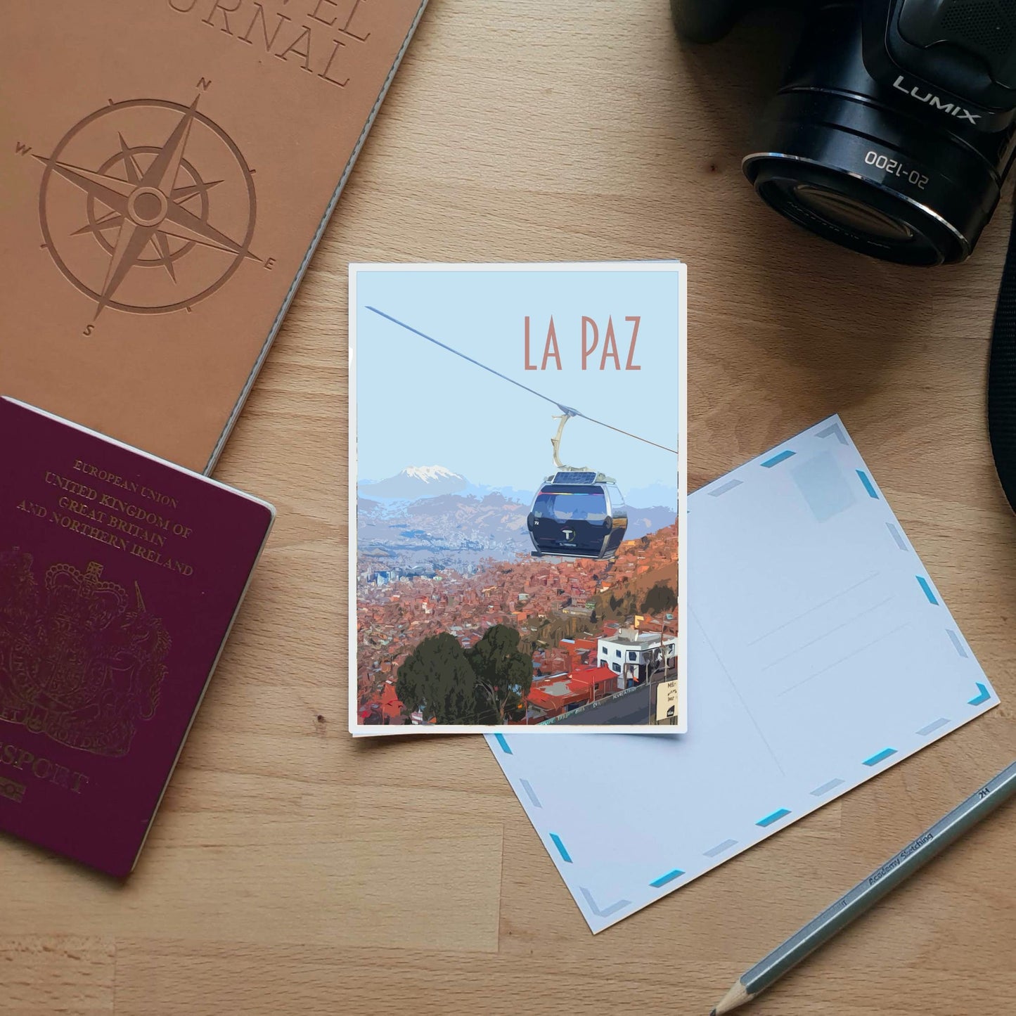 La Paz Travel Poster