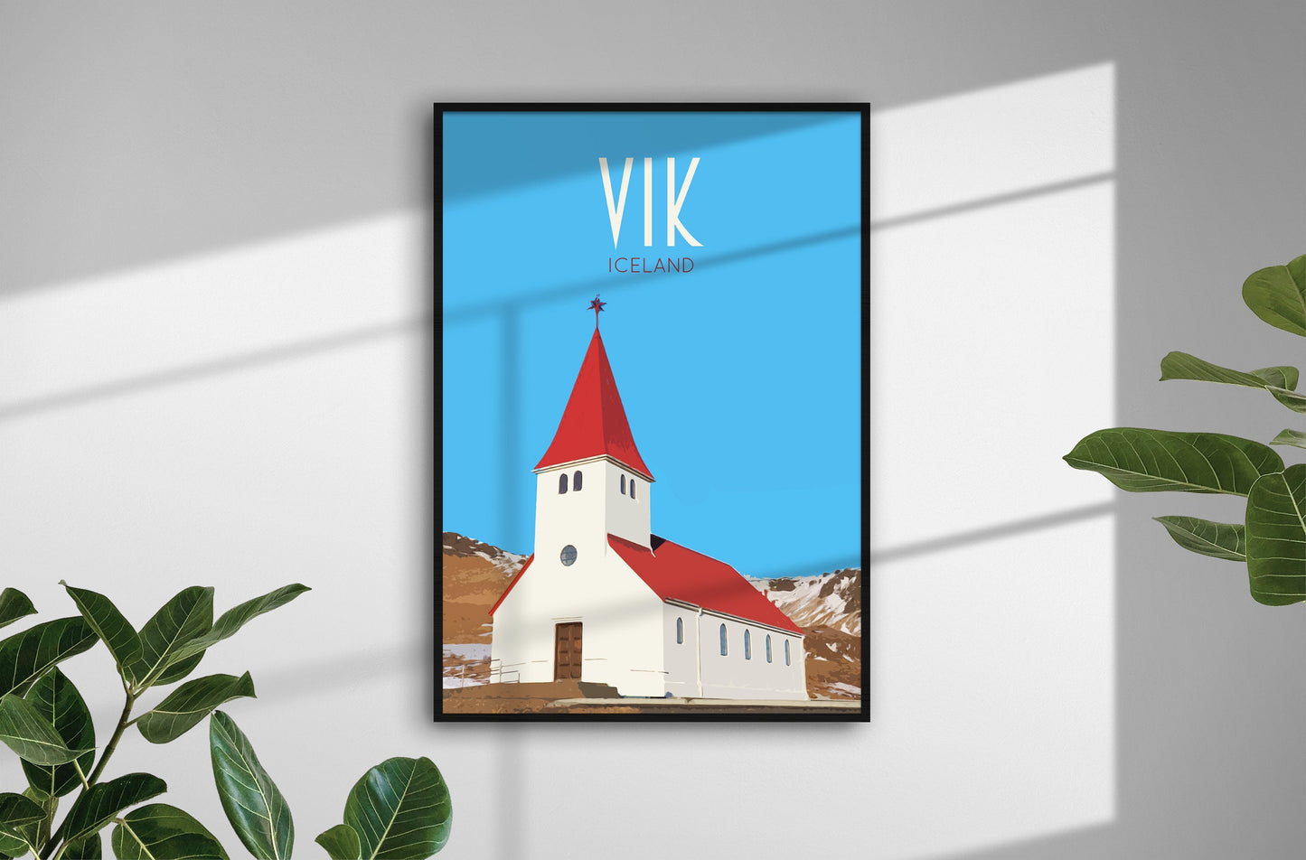 Vik Travel Poster