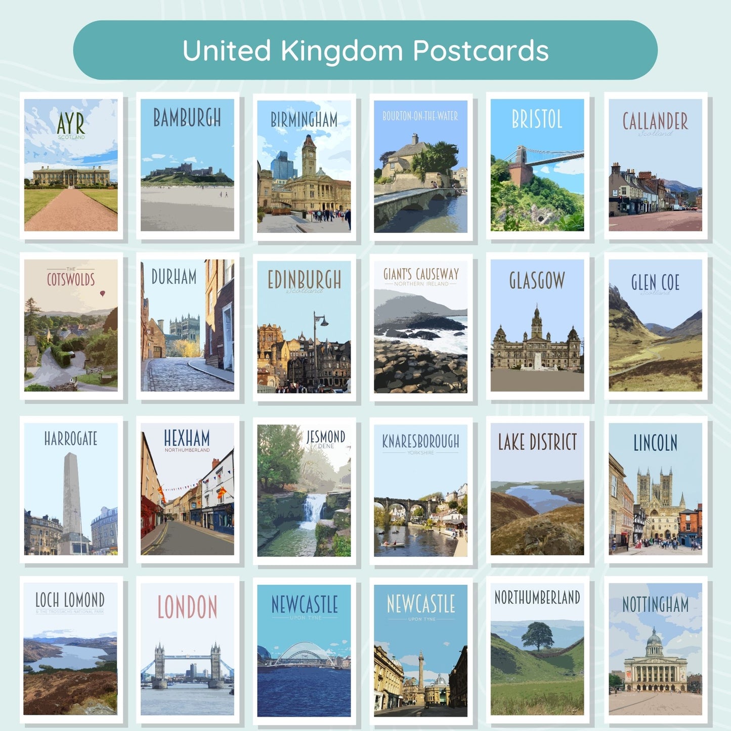 Travel Postcards Pack