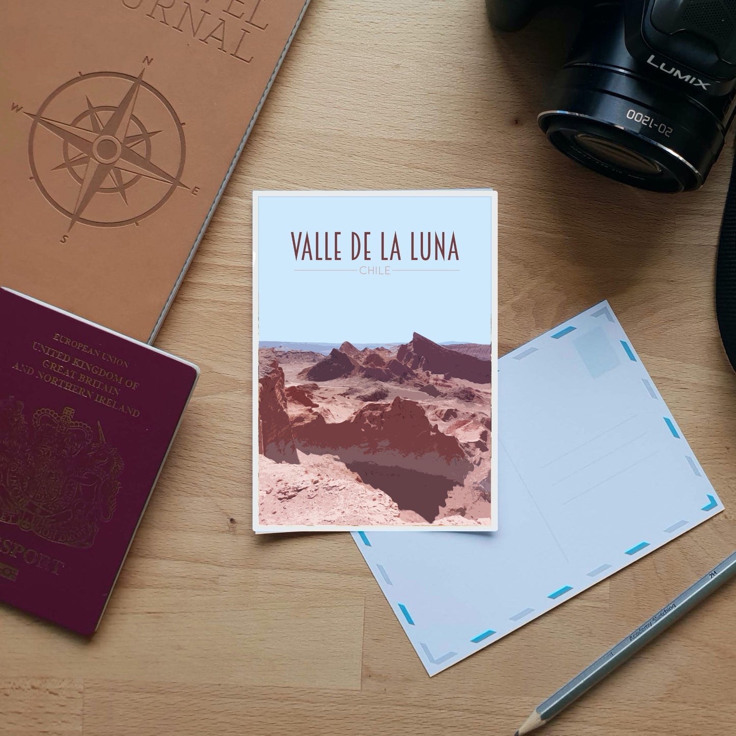 Valle De La Luna Travel Poster