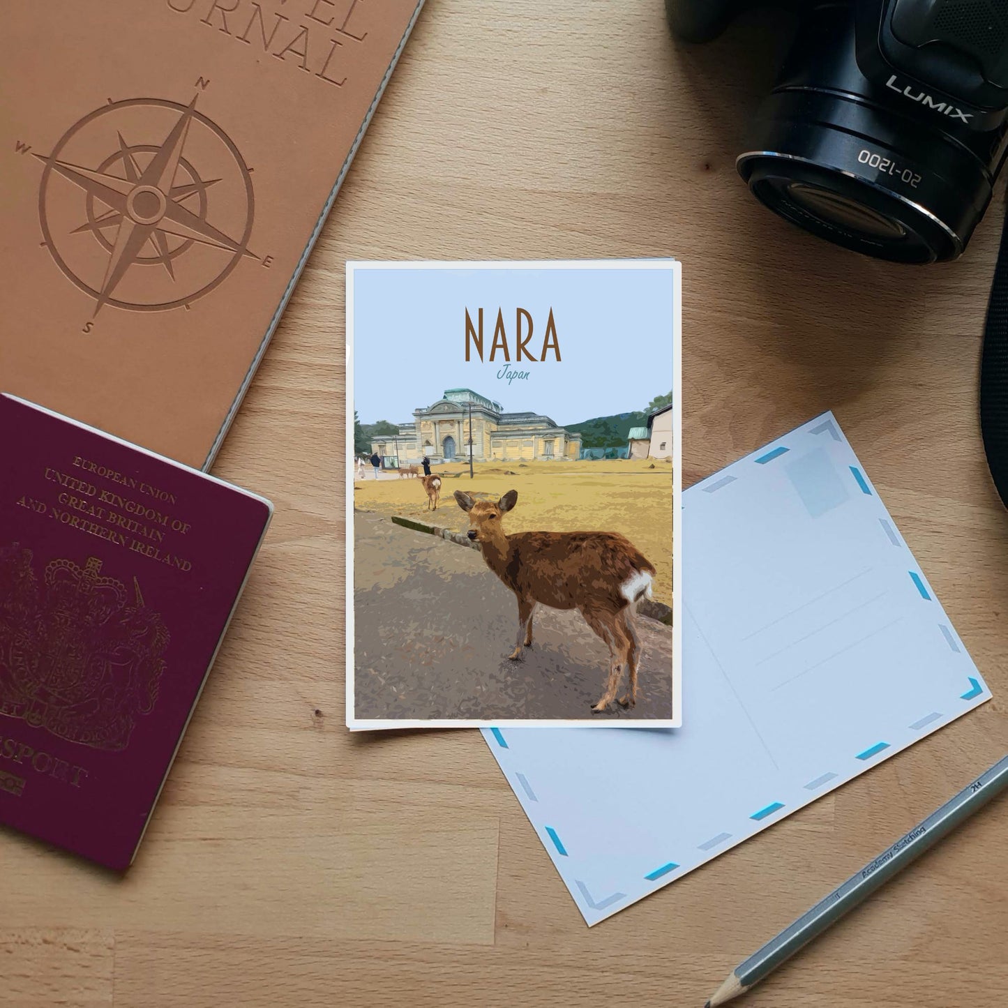 Nara Travel Poster