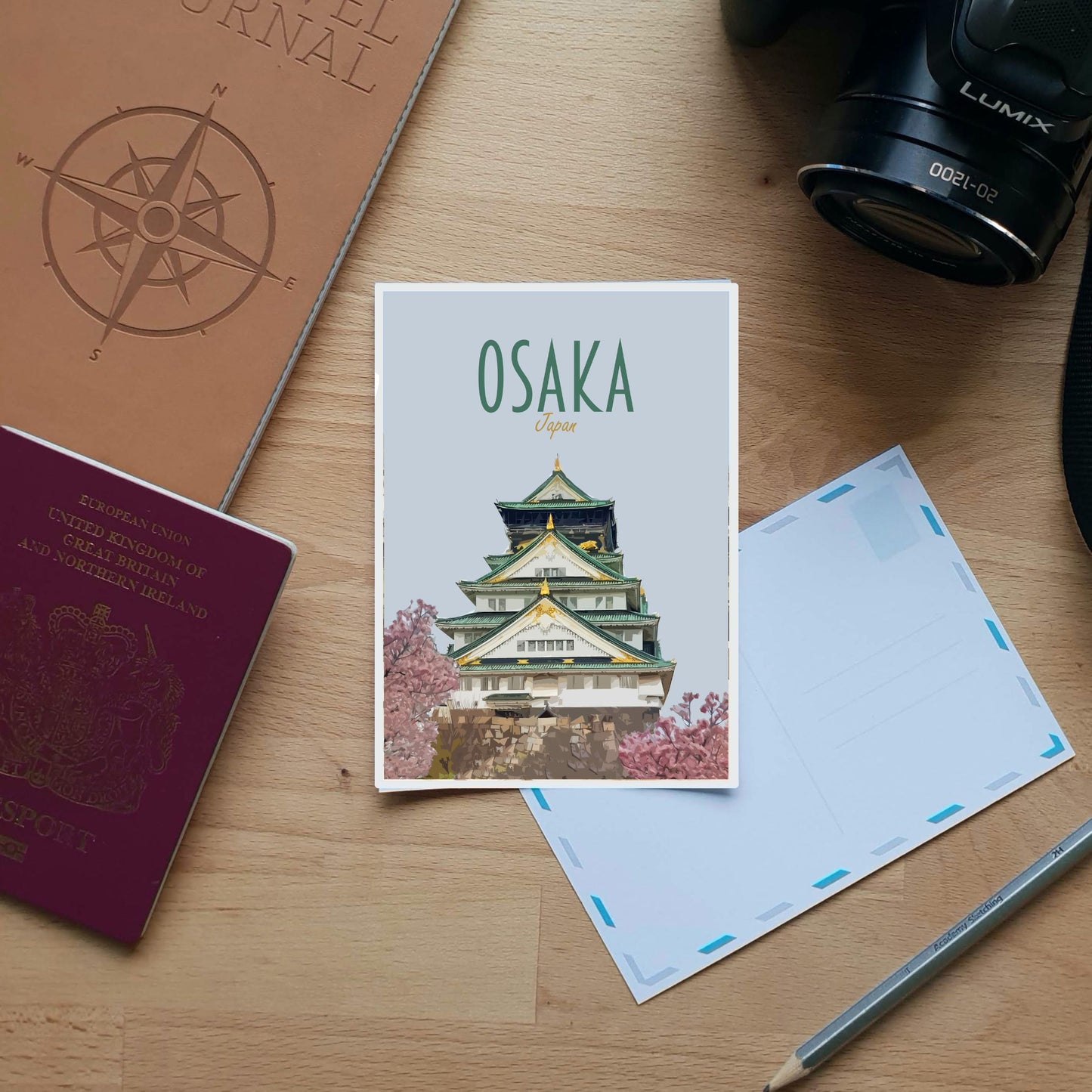 Osaka Travel Poster