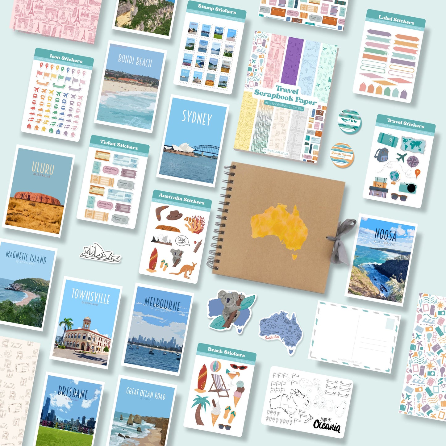 Australia Scrapbook Kit