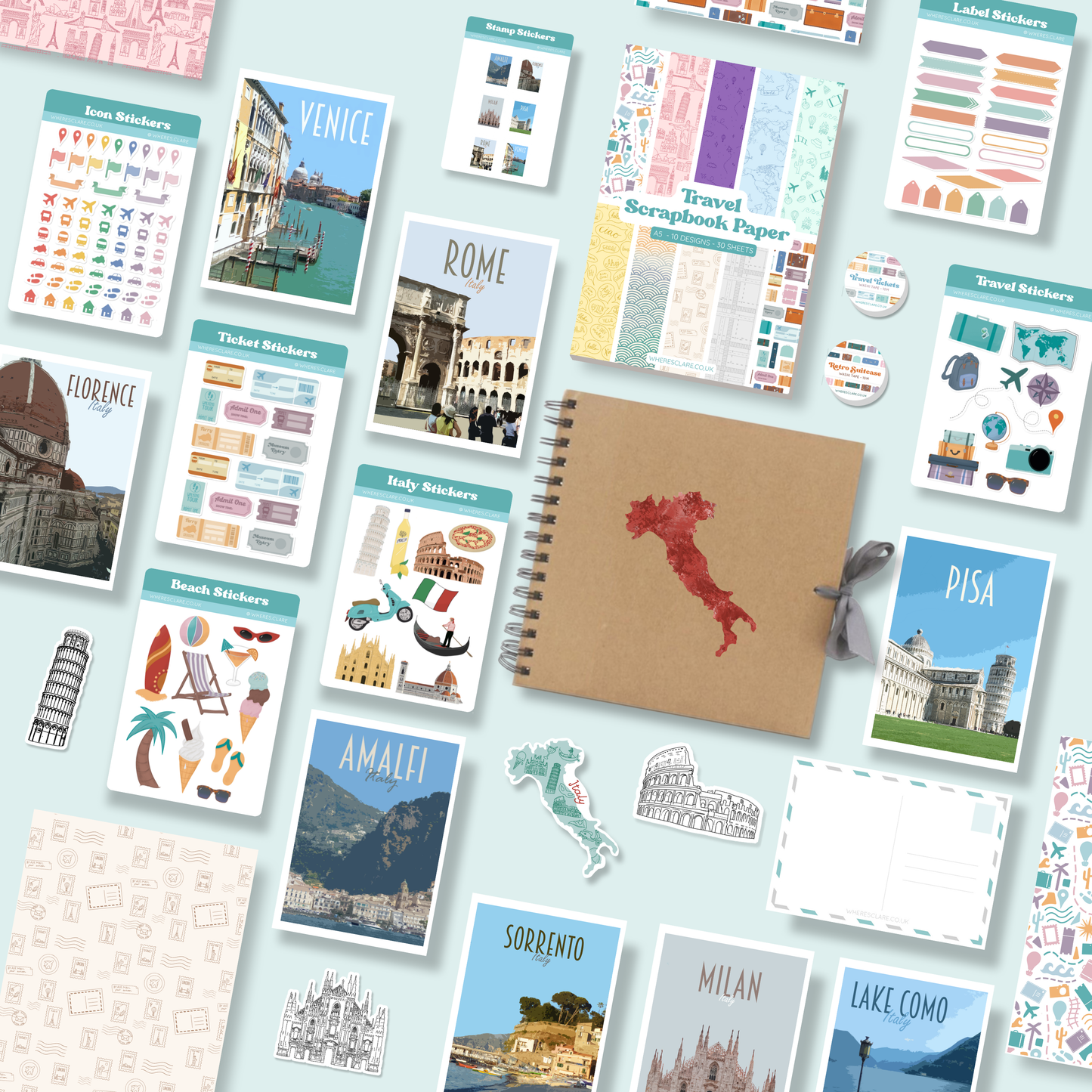 Italy Scrapbook Kit