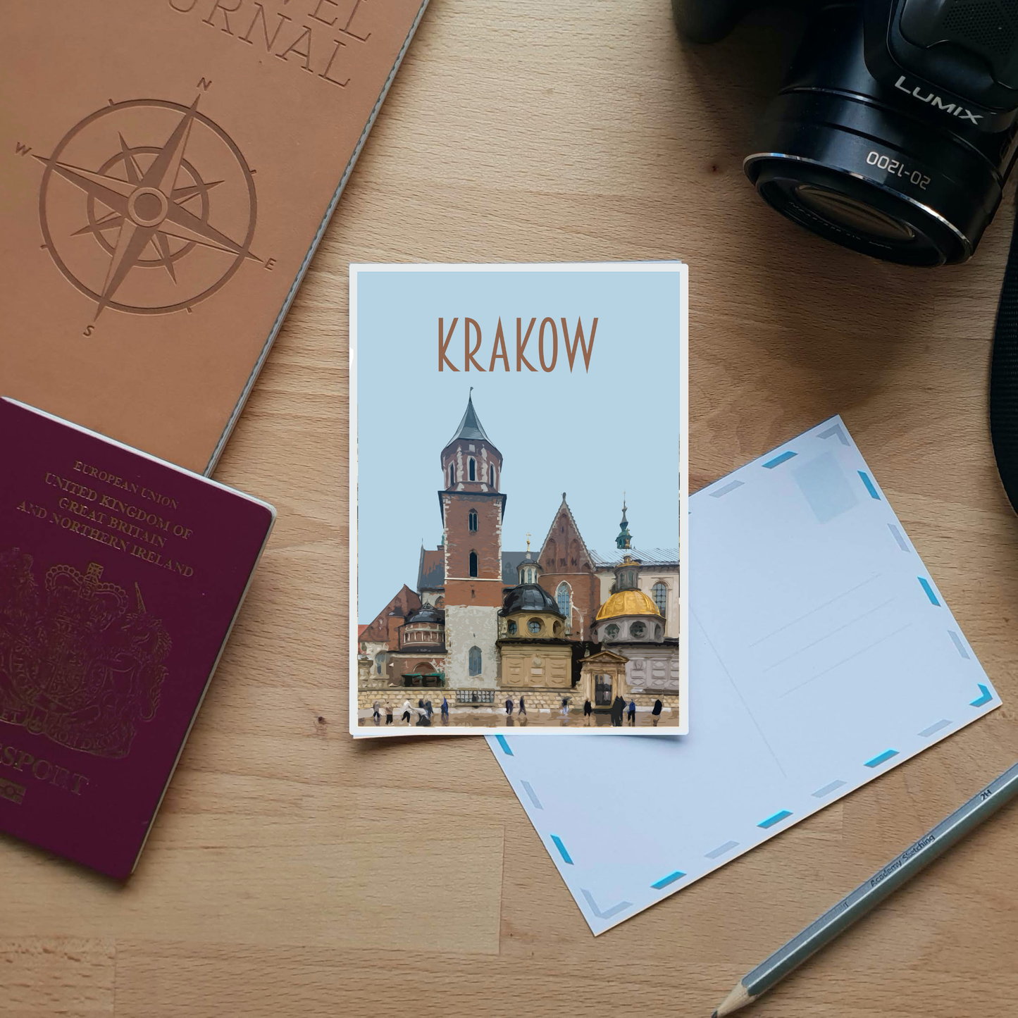 Krakow Travel Poster