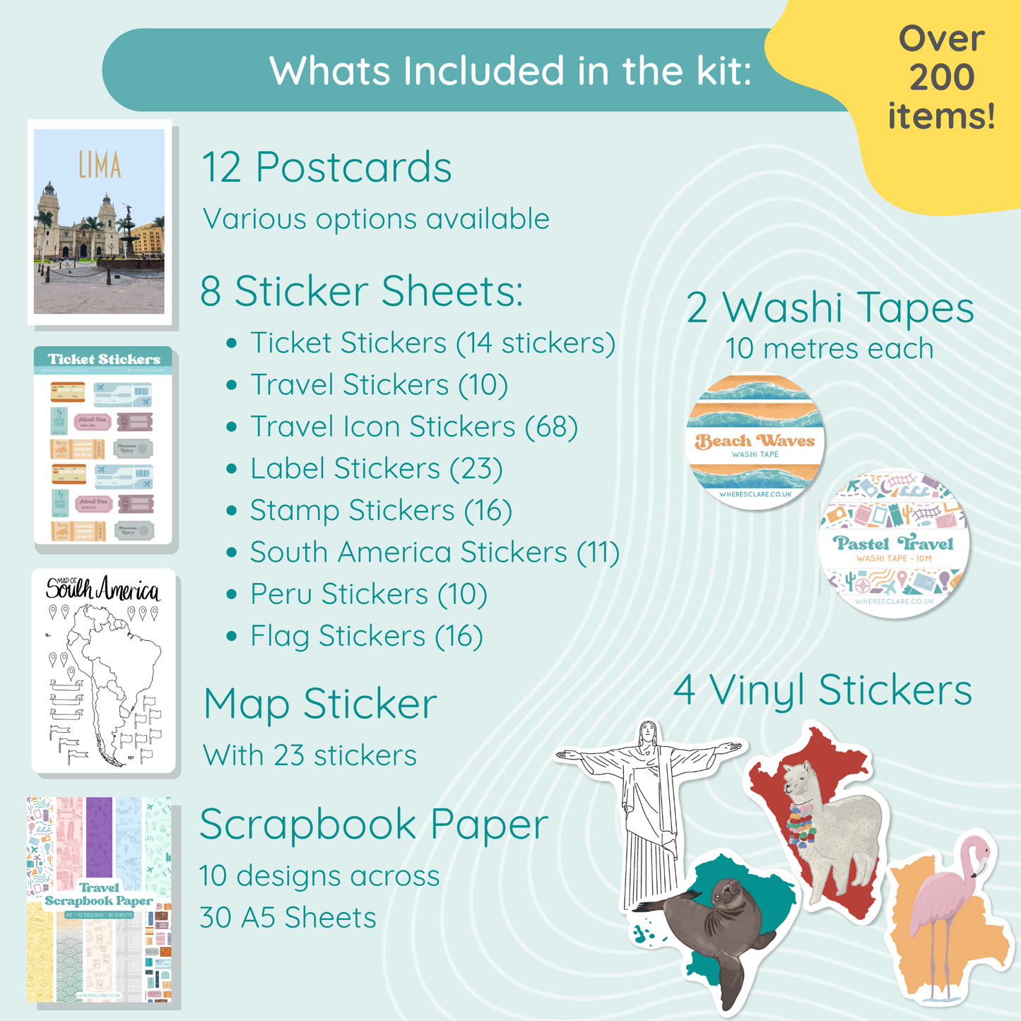 South America Scrapbook Kit