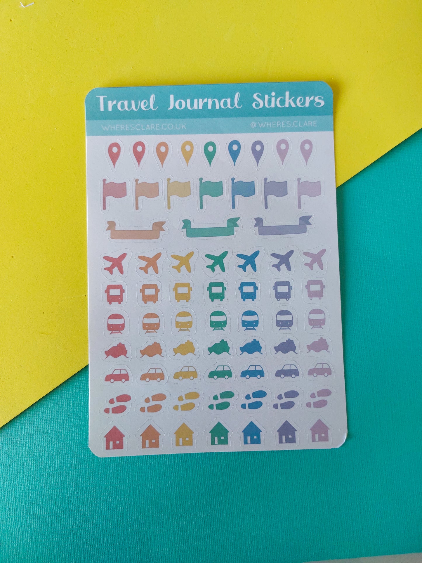 Travel Journal Sticker Sheet