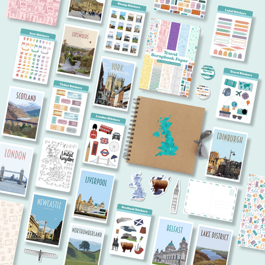 United Kingdom Scrapbook Kit
