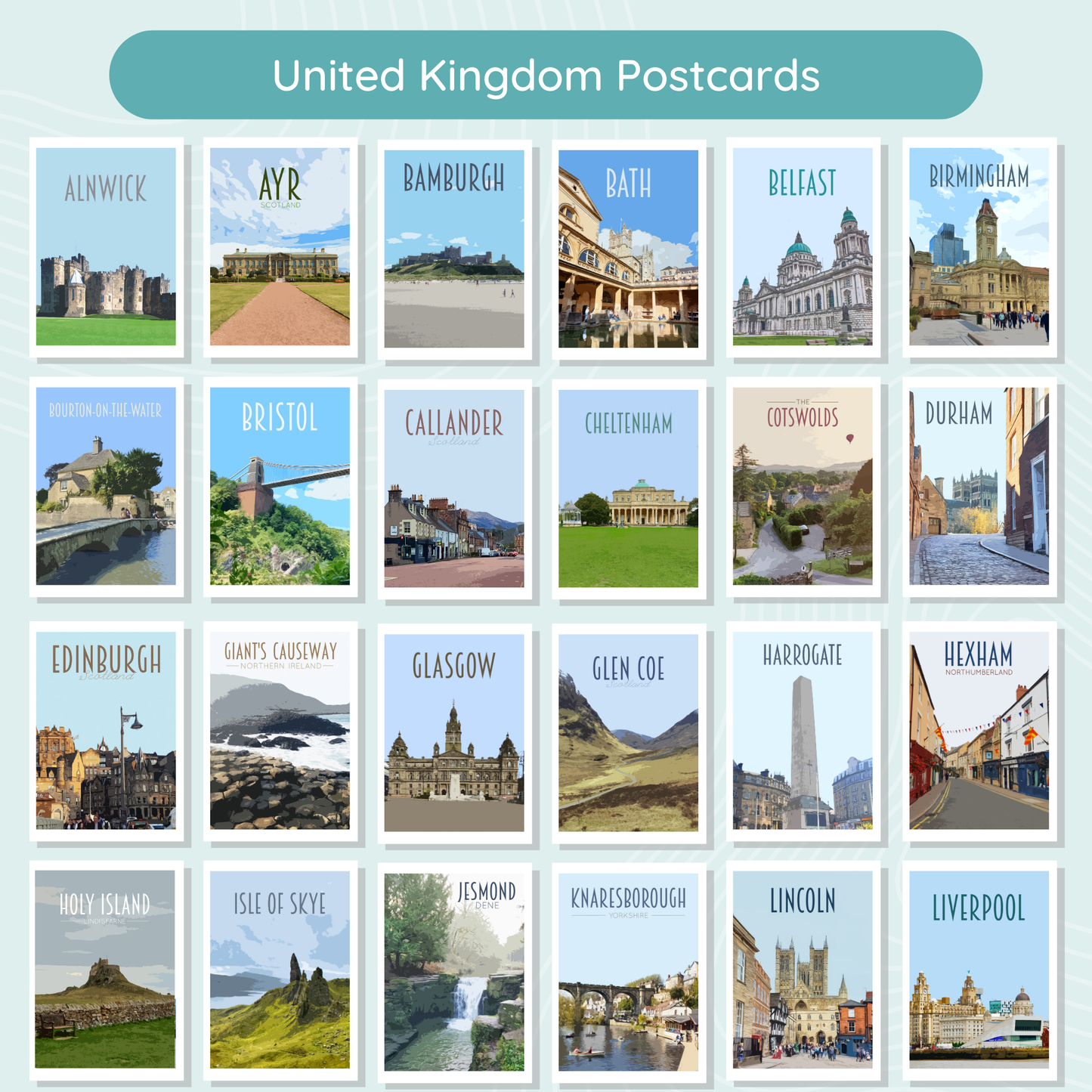 Travel Postcards Pack
