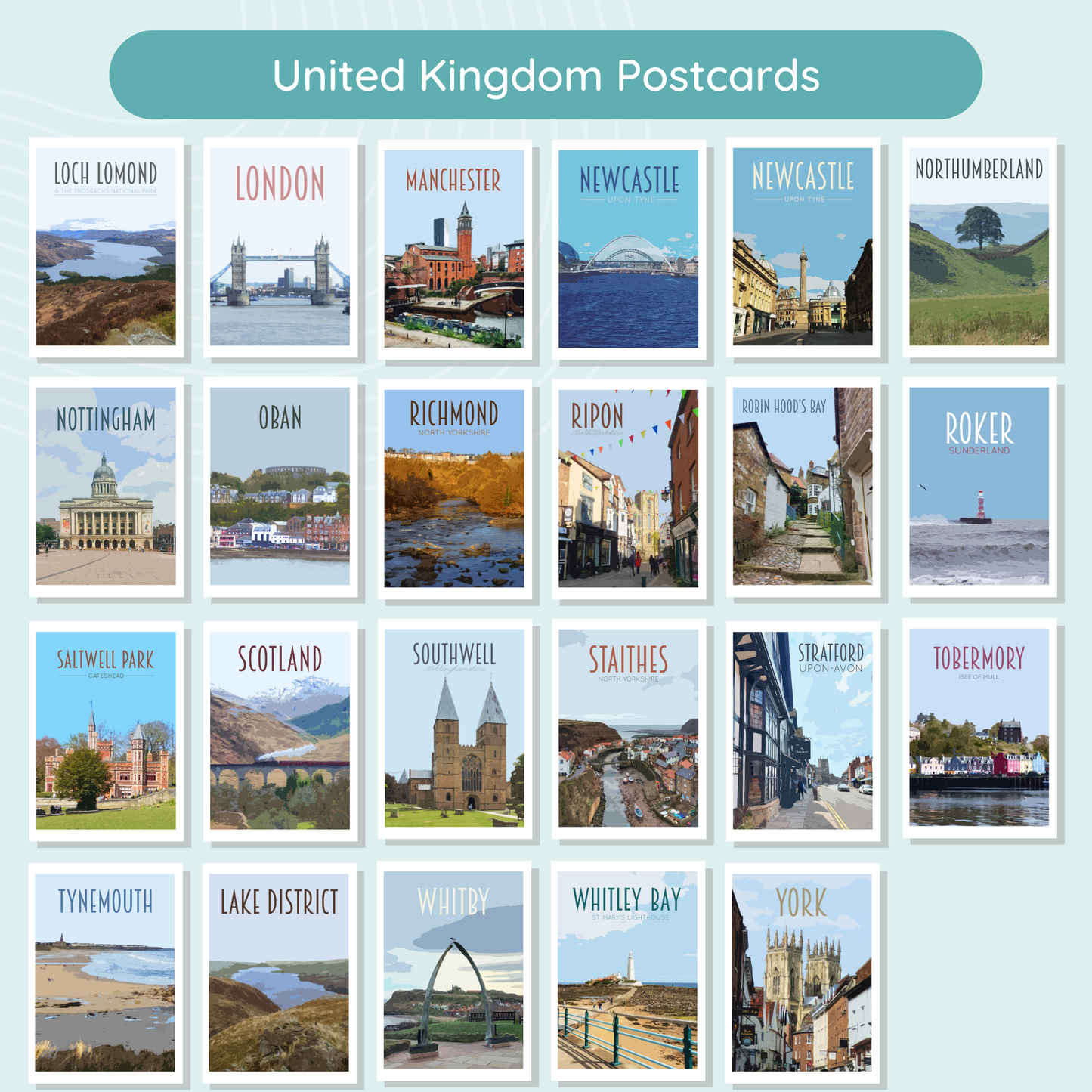 Travel Postcards Pack