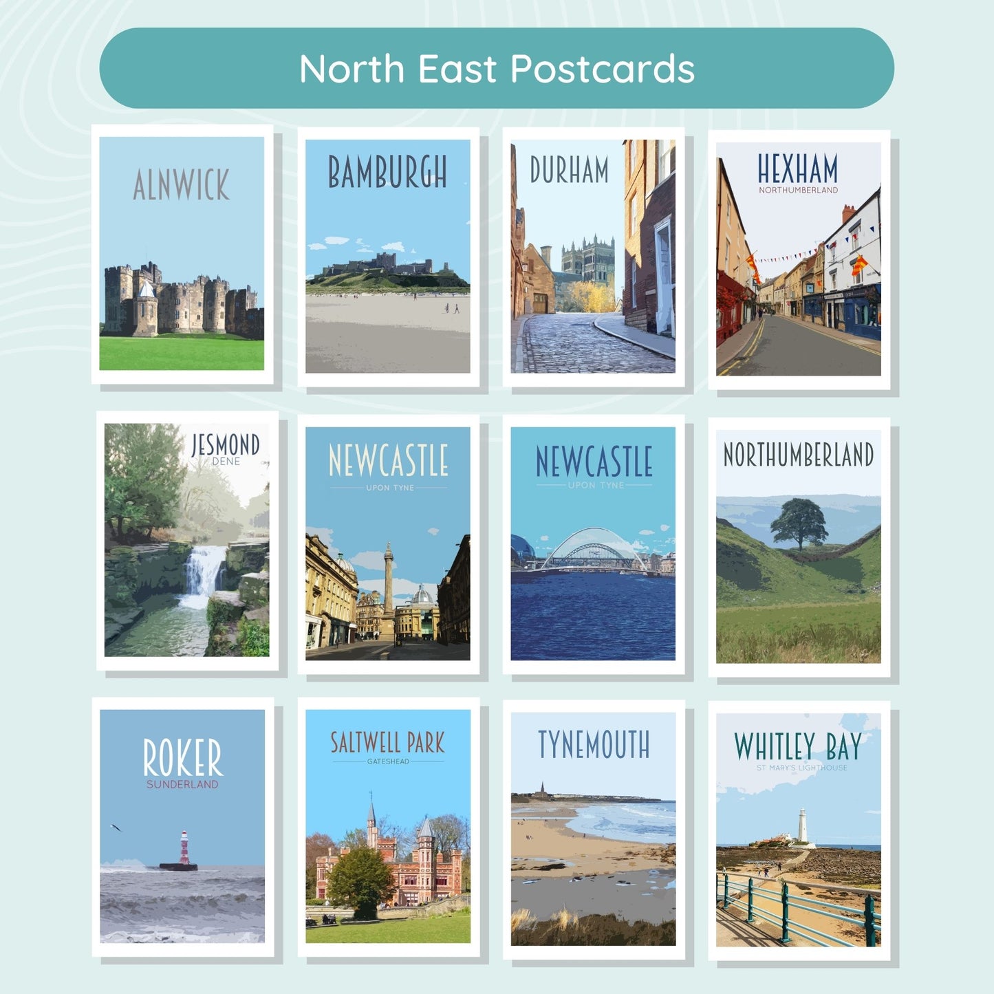 North East England Postcard Pack