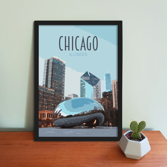 Chicago Travel Poster