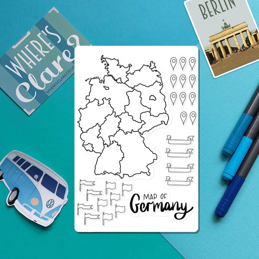 Germany Map Outline Sticker