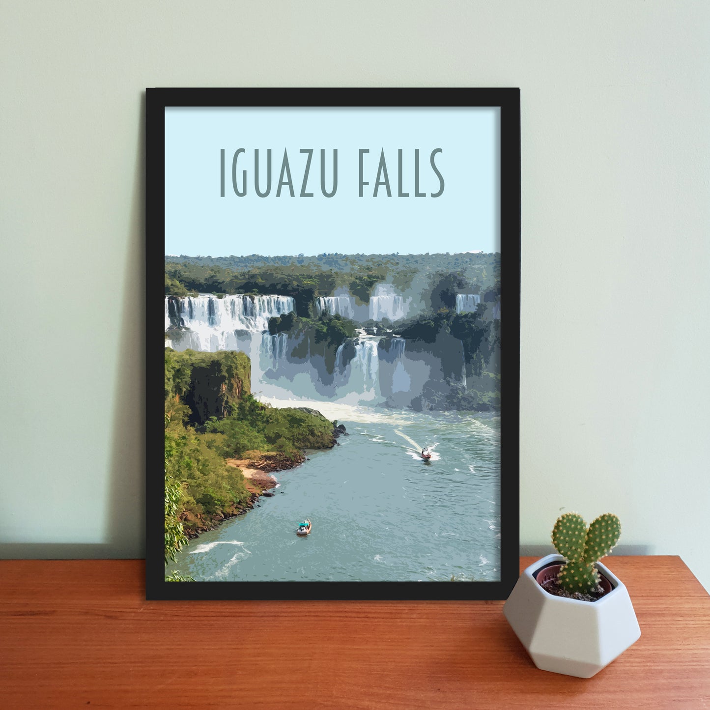 Iguazu Falls Travel Poster