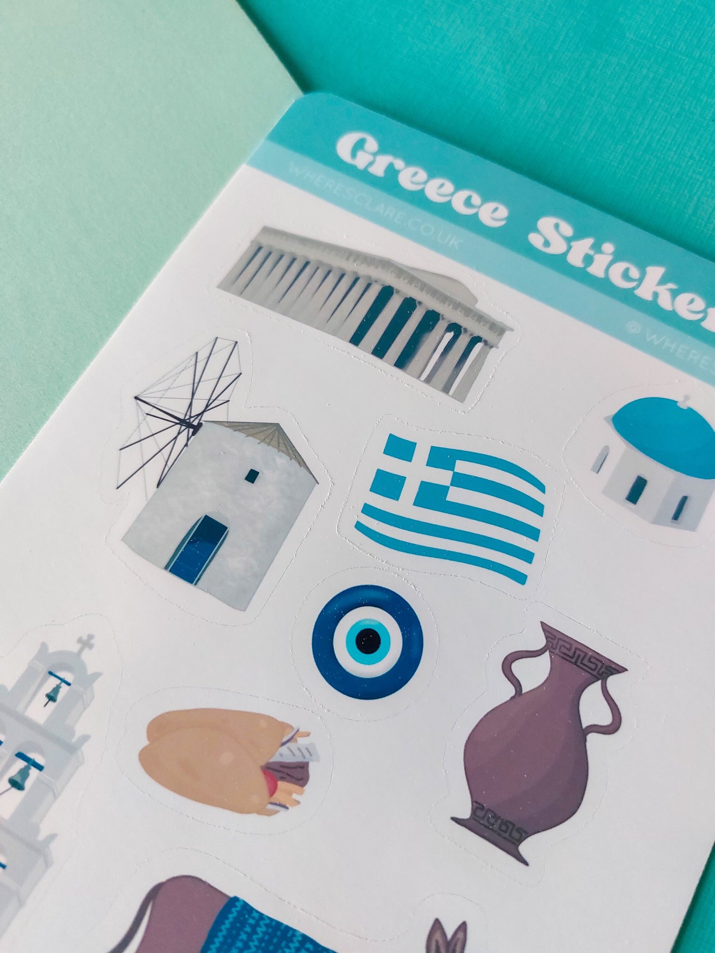 Greece Sticker Sheet