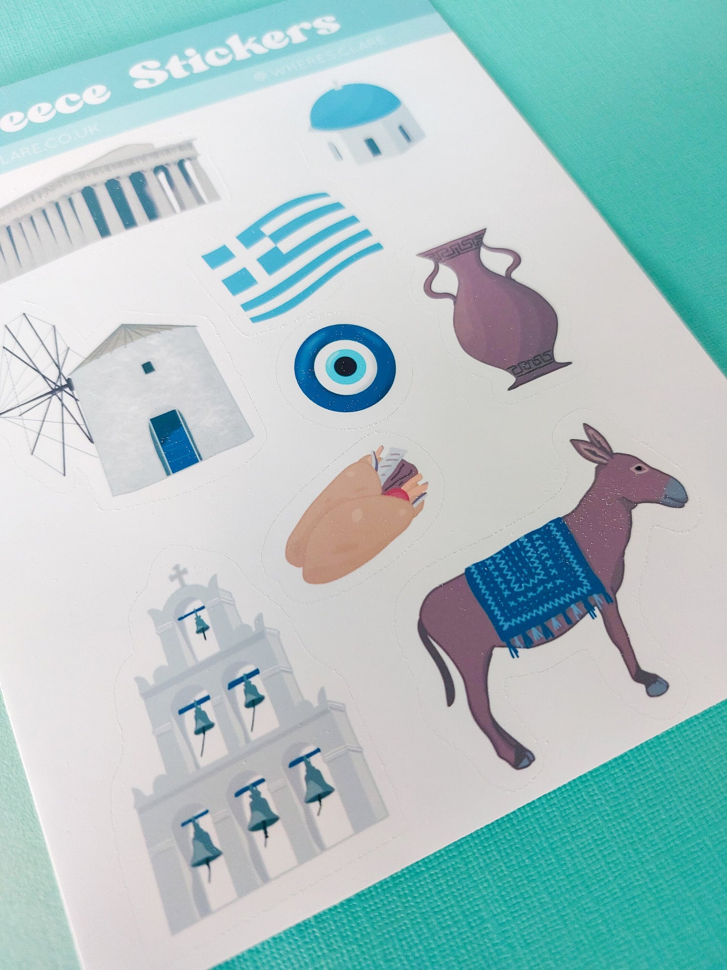 Greece Sticker Sheet