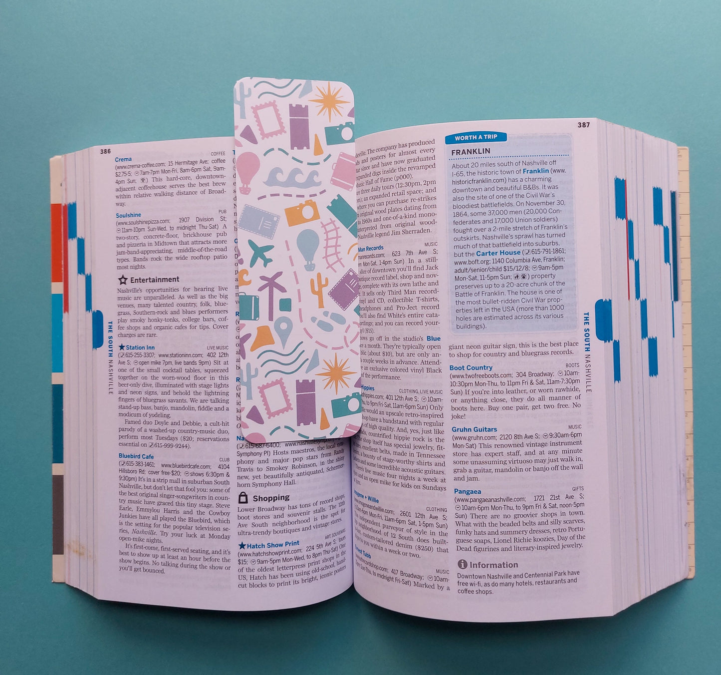 Travel Themed Bookmark