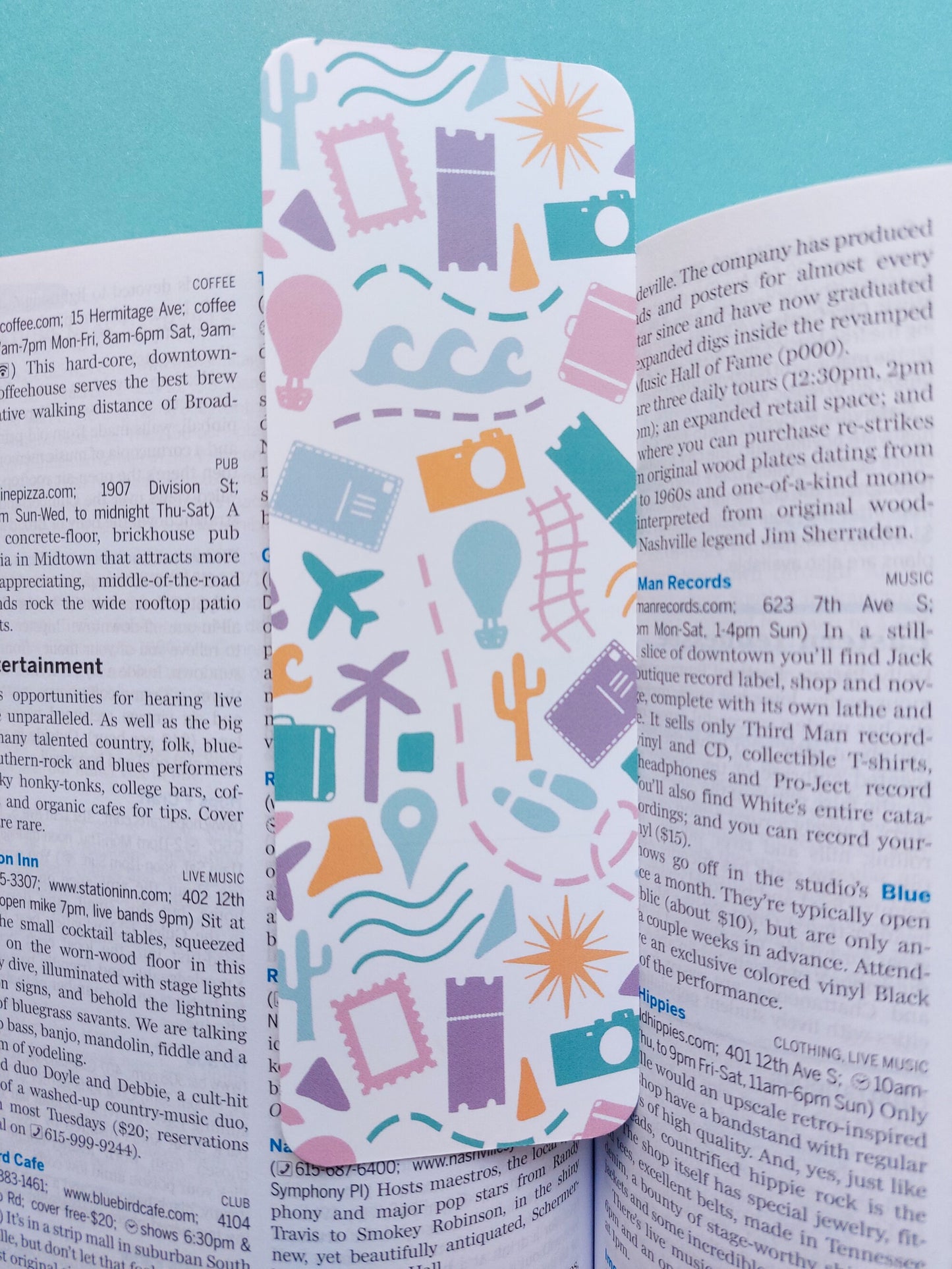 Travel Themed Bookmark