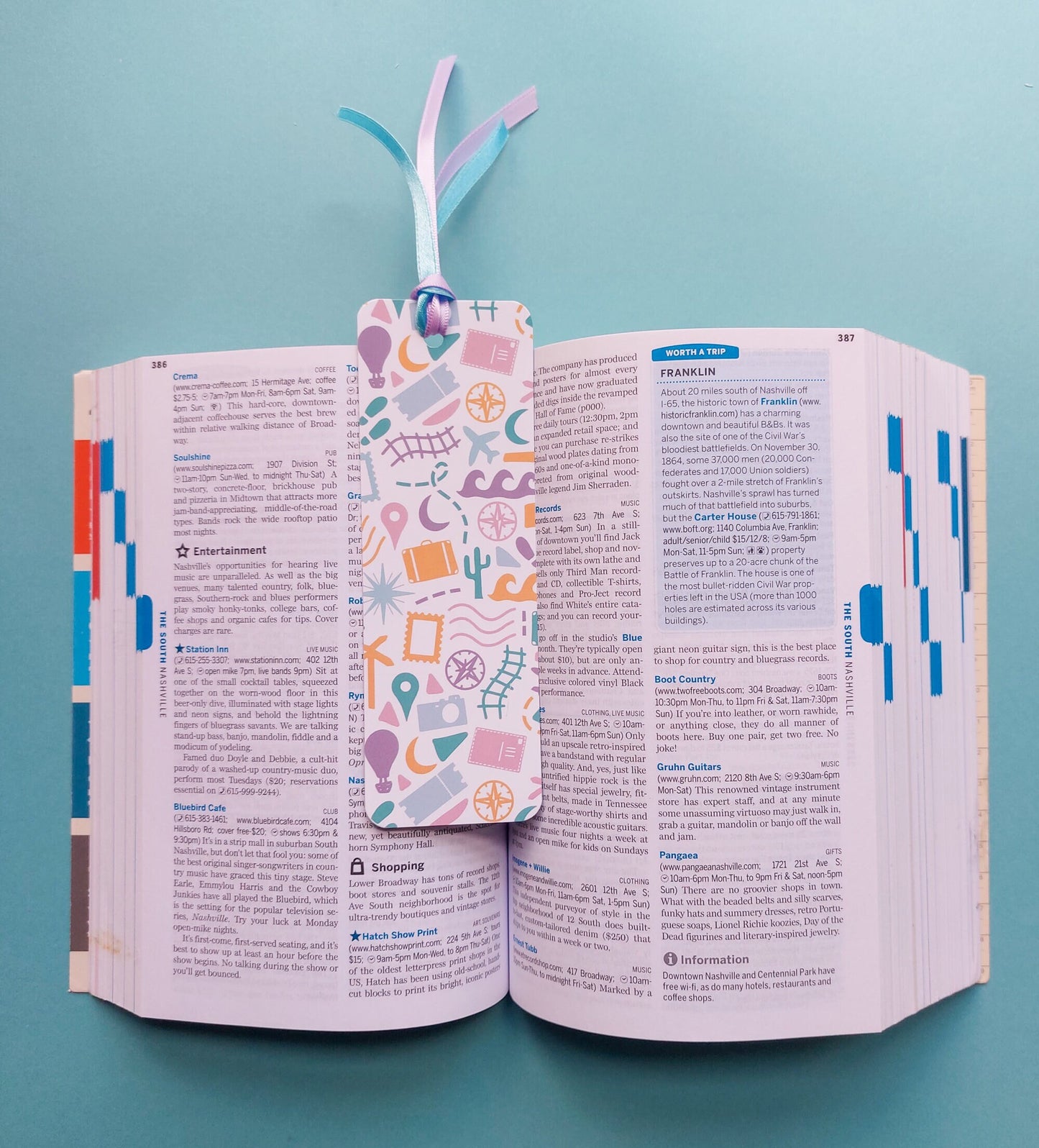 Travel Themed Bookmark