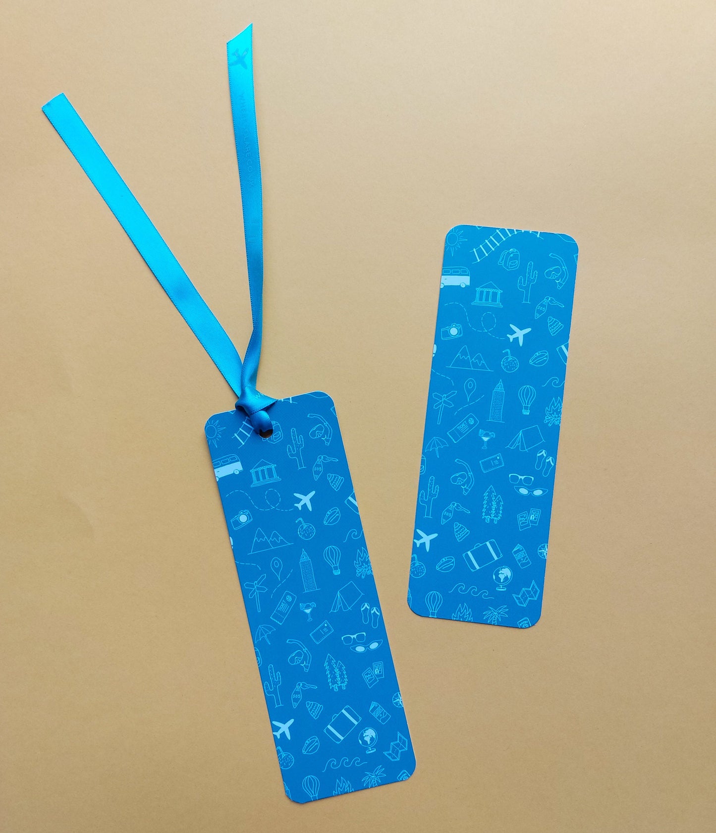 Teal Travel Bookmark