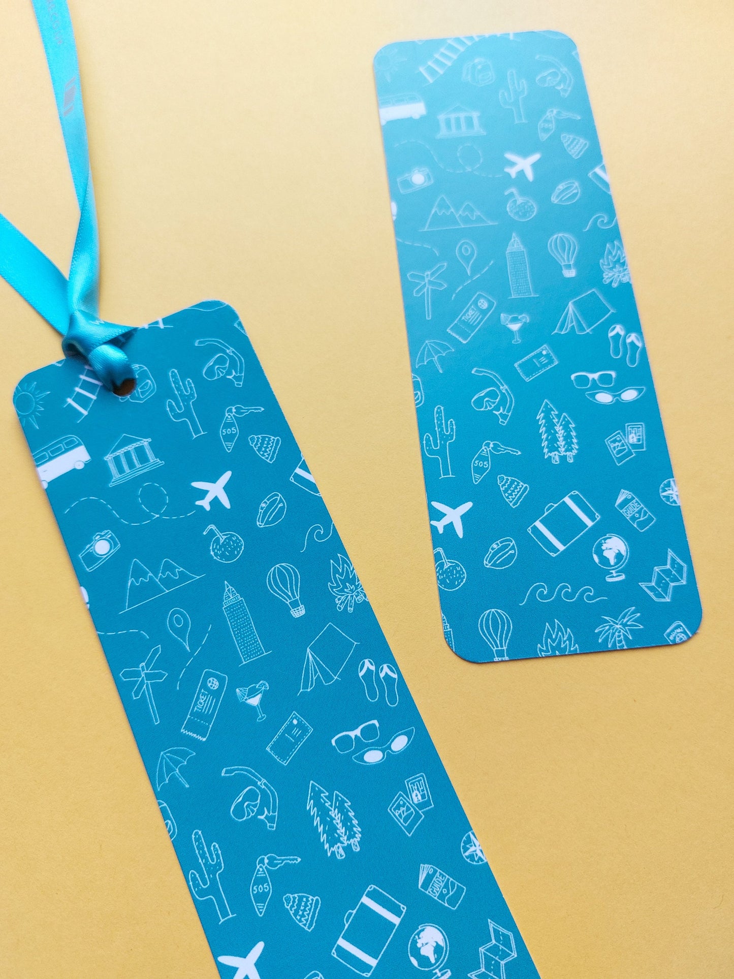 Teal Travel Bookmark