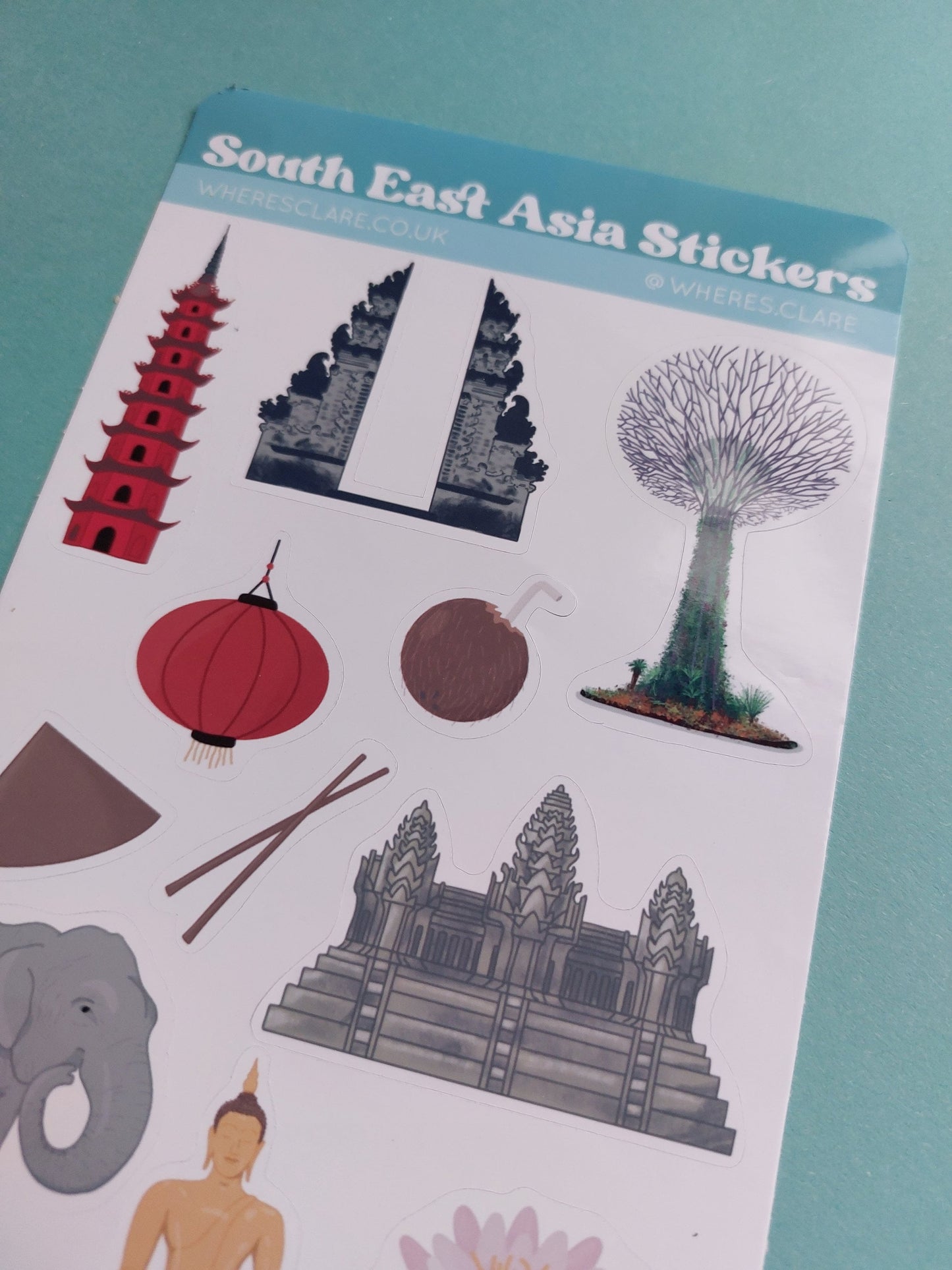 South East Asia Sticker Sheet