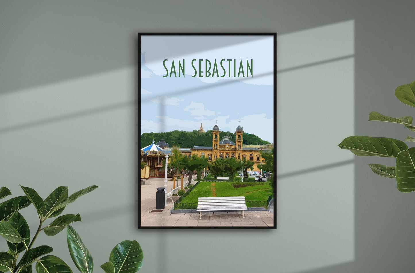 San Sebastian Travel Poster