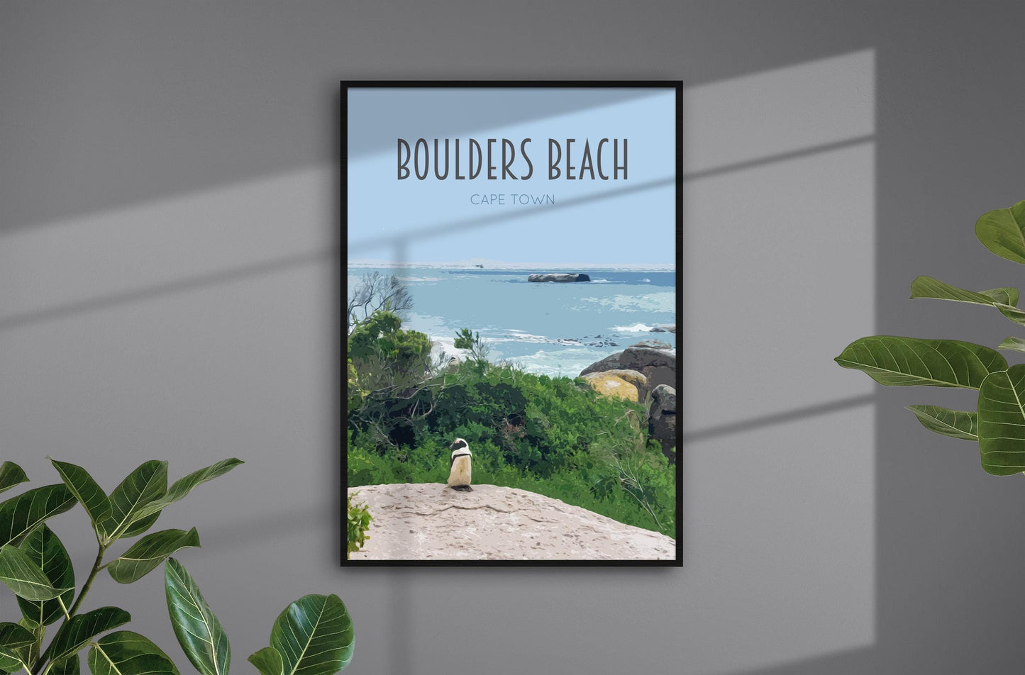 Boulder's Beach Travel Poster